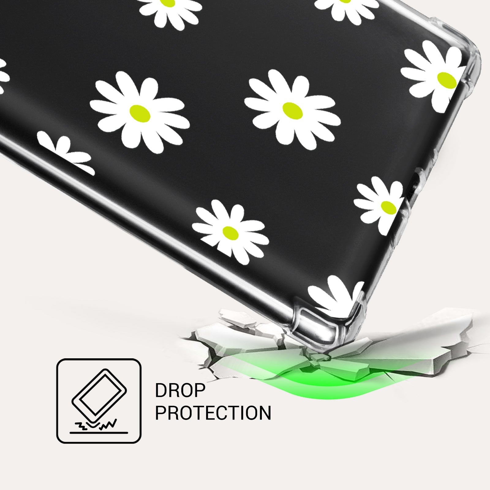 Kindle Paperwhite 12th Gen (2024 7 inch) clear-prints Case#Color_White Chrysanthemum