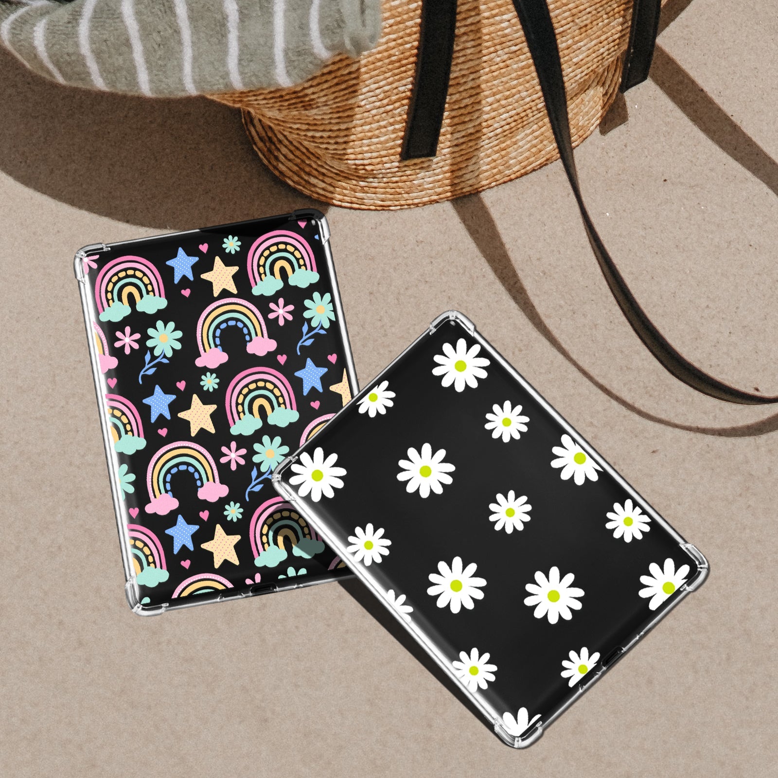 Kindle Paperwhite 12th Gen (2024 7 inch) clear-prints Case#Color_White Chrysanthemum