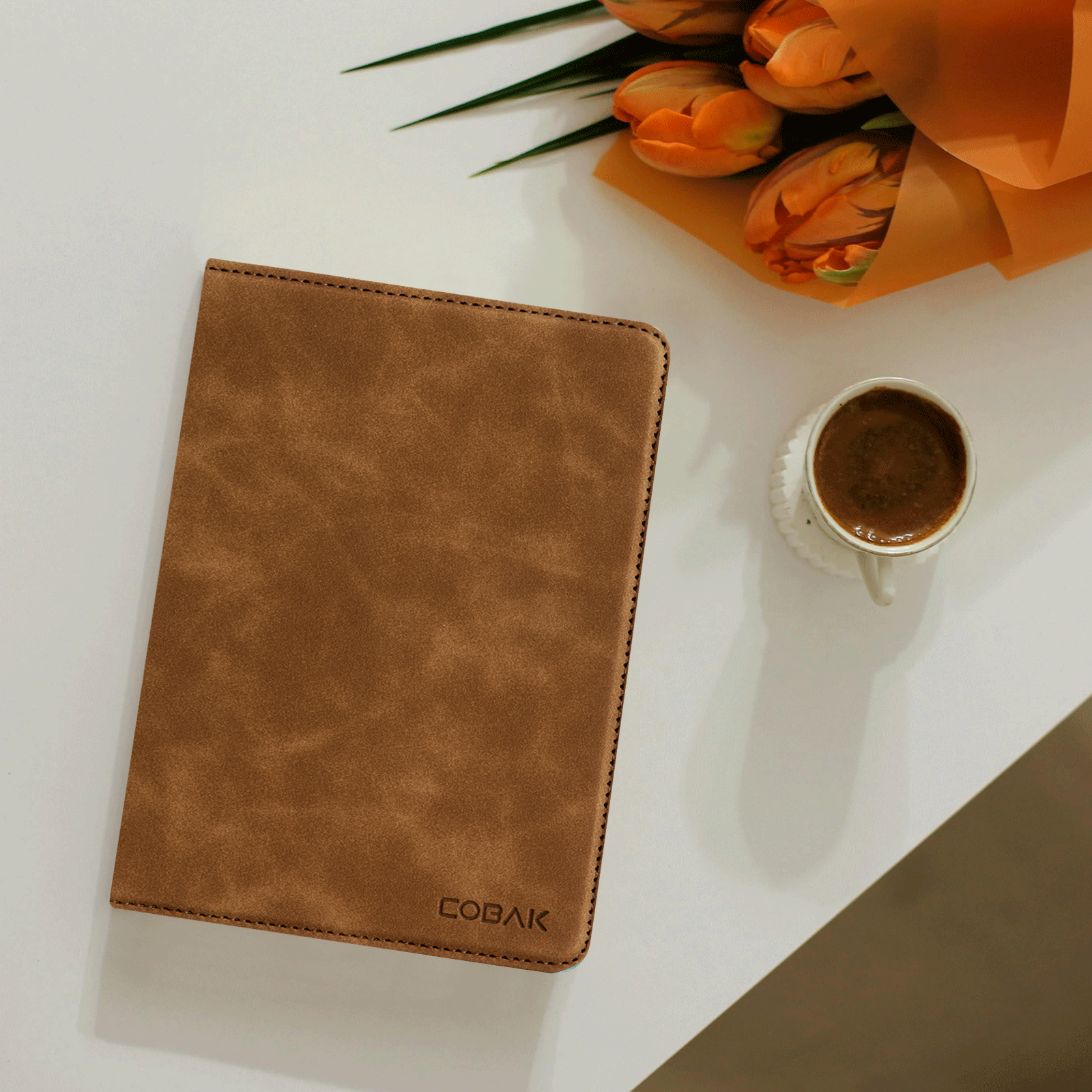 Kindle Paperwhite 12th Gen (2024 7 inch) stand-Magnetic Case#Color_Dark Brown