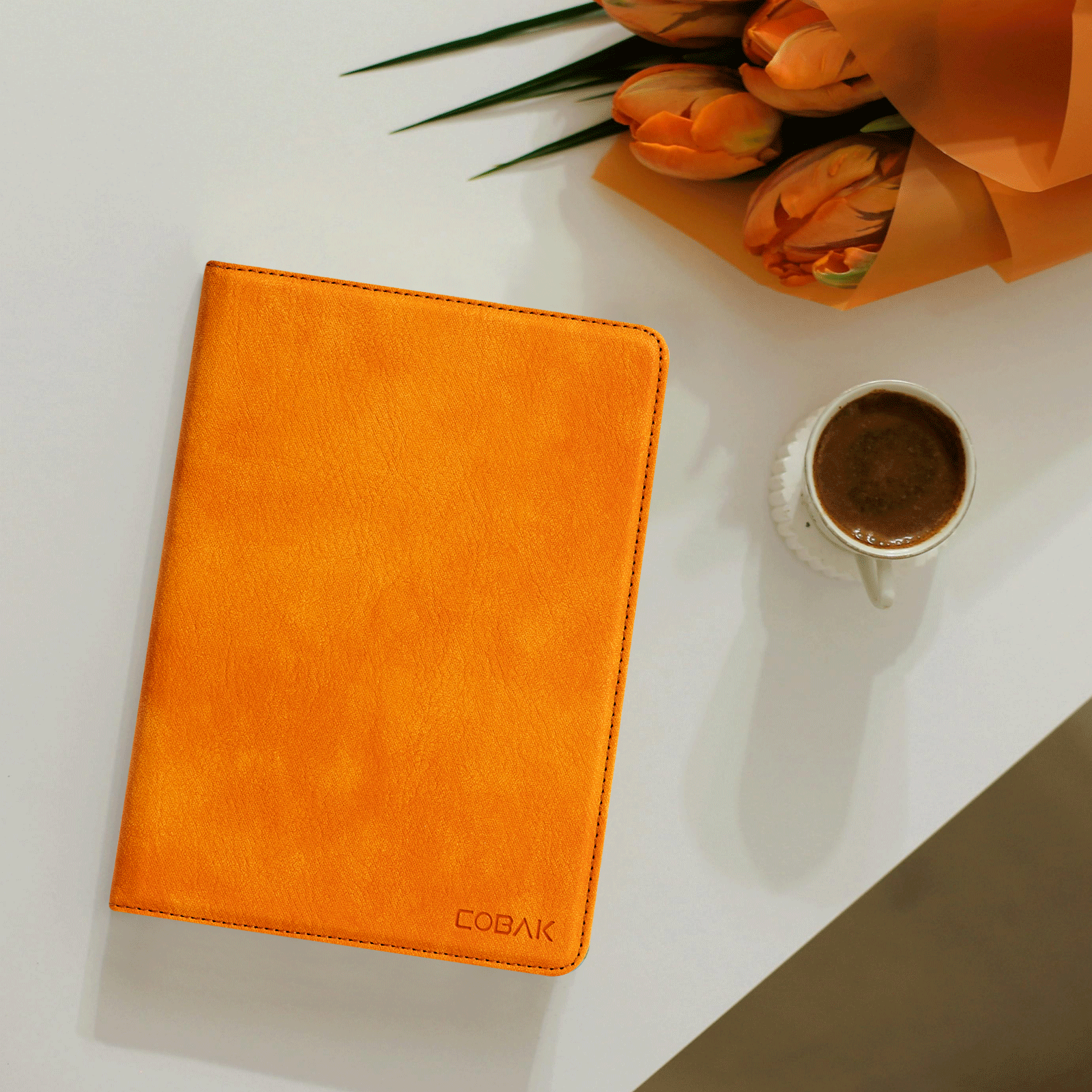 Kindle Paperwhite 12th Gen (2024 7 inch) stand-Magnetic Case#Color_Orange