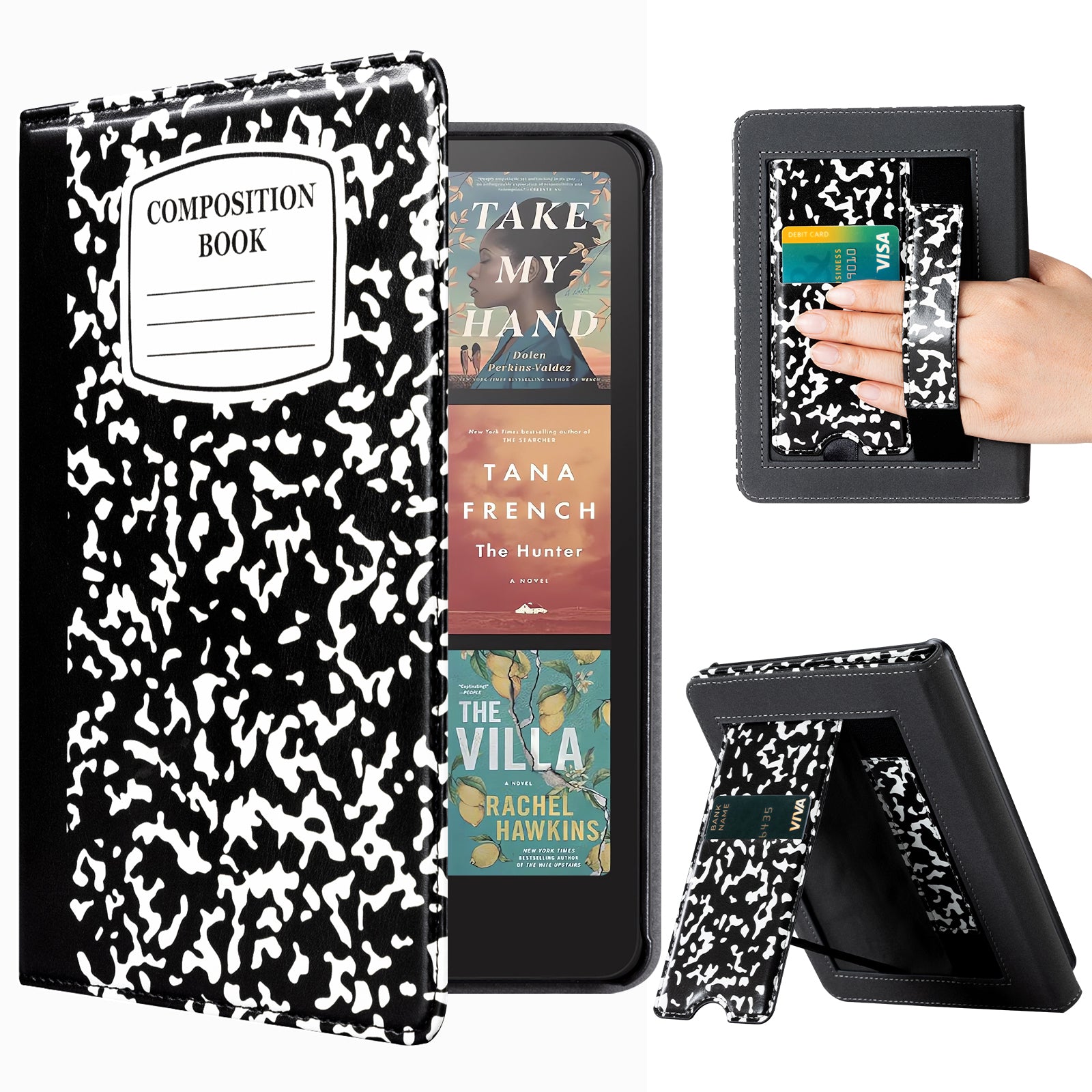 Kindle Paperwhite 12th Gen (2024 7 inch) stand-Prints Case#Color_Black Notes