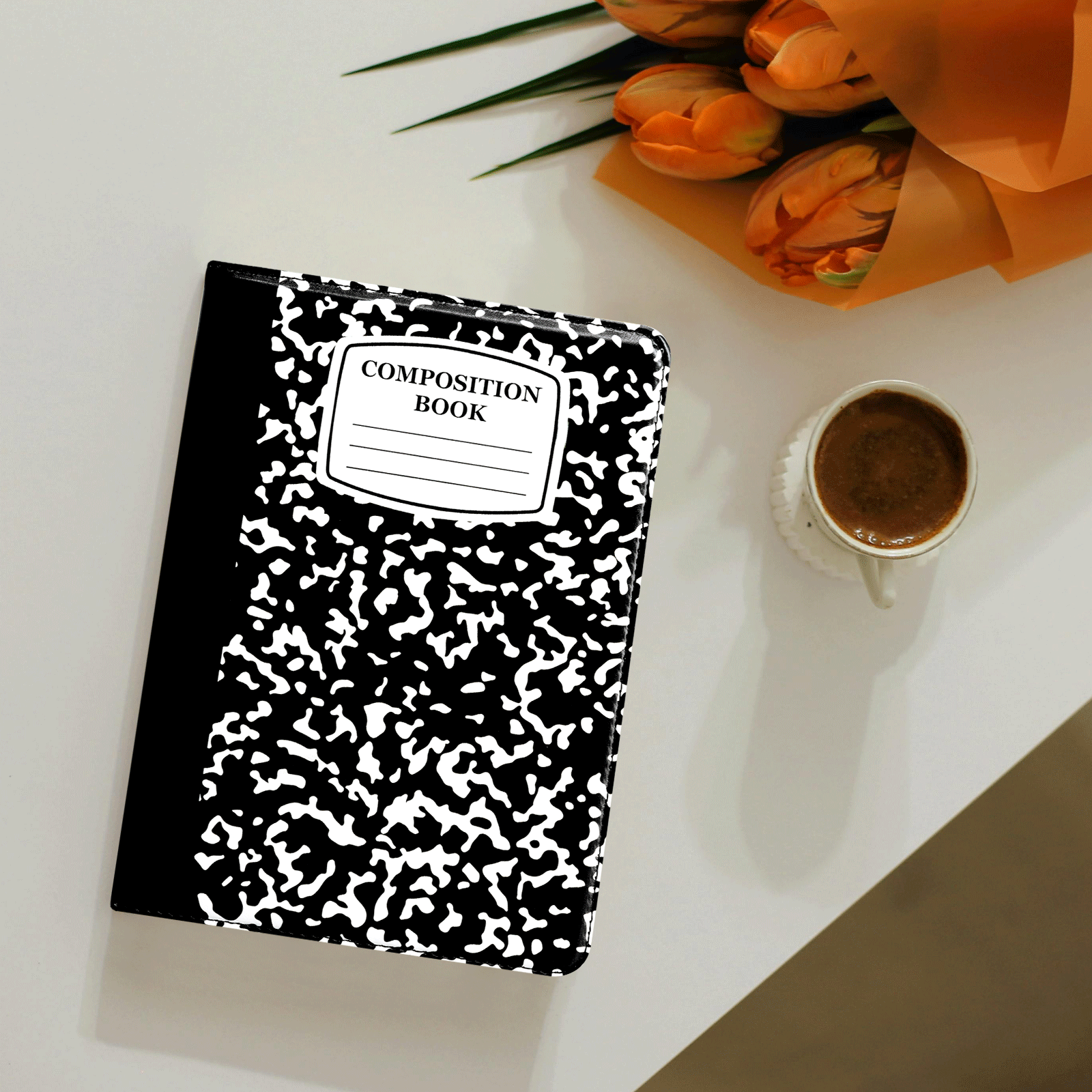 Kindle Paperwhite 12th Gen (2024 7 inch) stand-Prints Case#Color_Black Notes