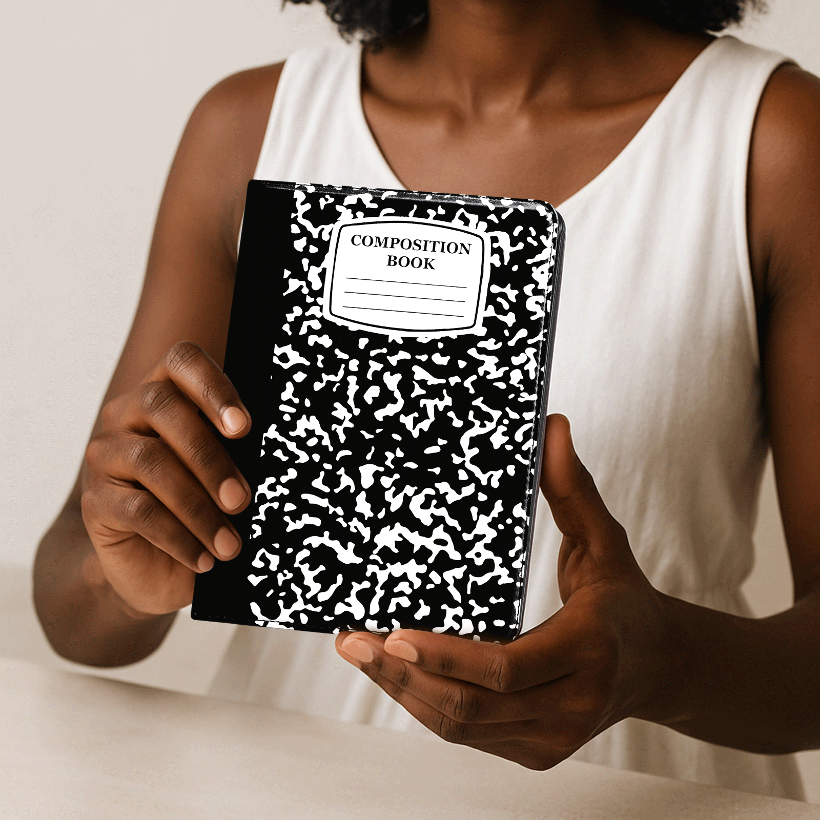 Kindle Paperwhite 12th Gen (2024 7 inch) stand-Prints Case#Color_Black Notes