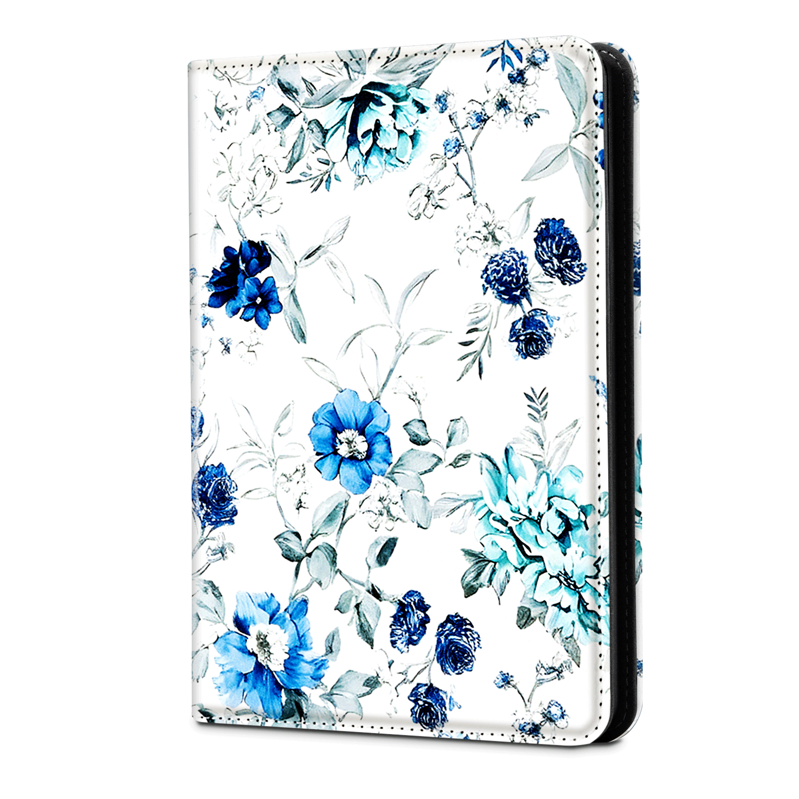 Kindle Paperwhite 12th Gen (2024 7 inch) stand-Prints Case#Color_Blue Floral