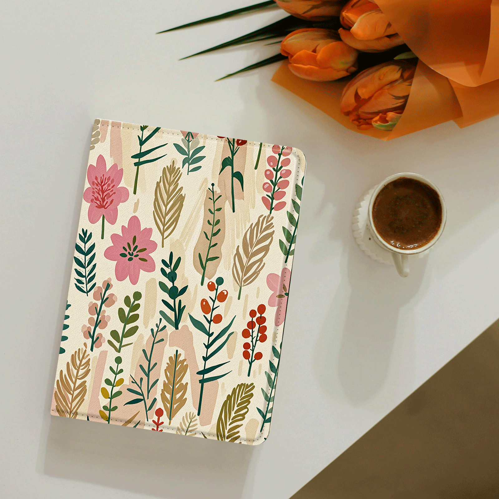 Kindle Paperwhite 12th Gen (2024 7 inch) stand-Prints Case#Color_Botanical Print