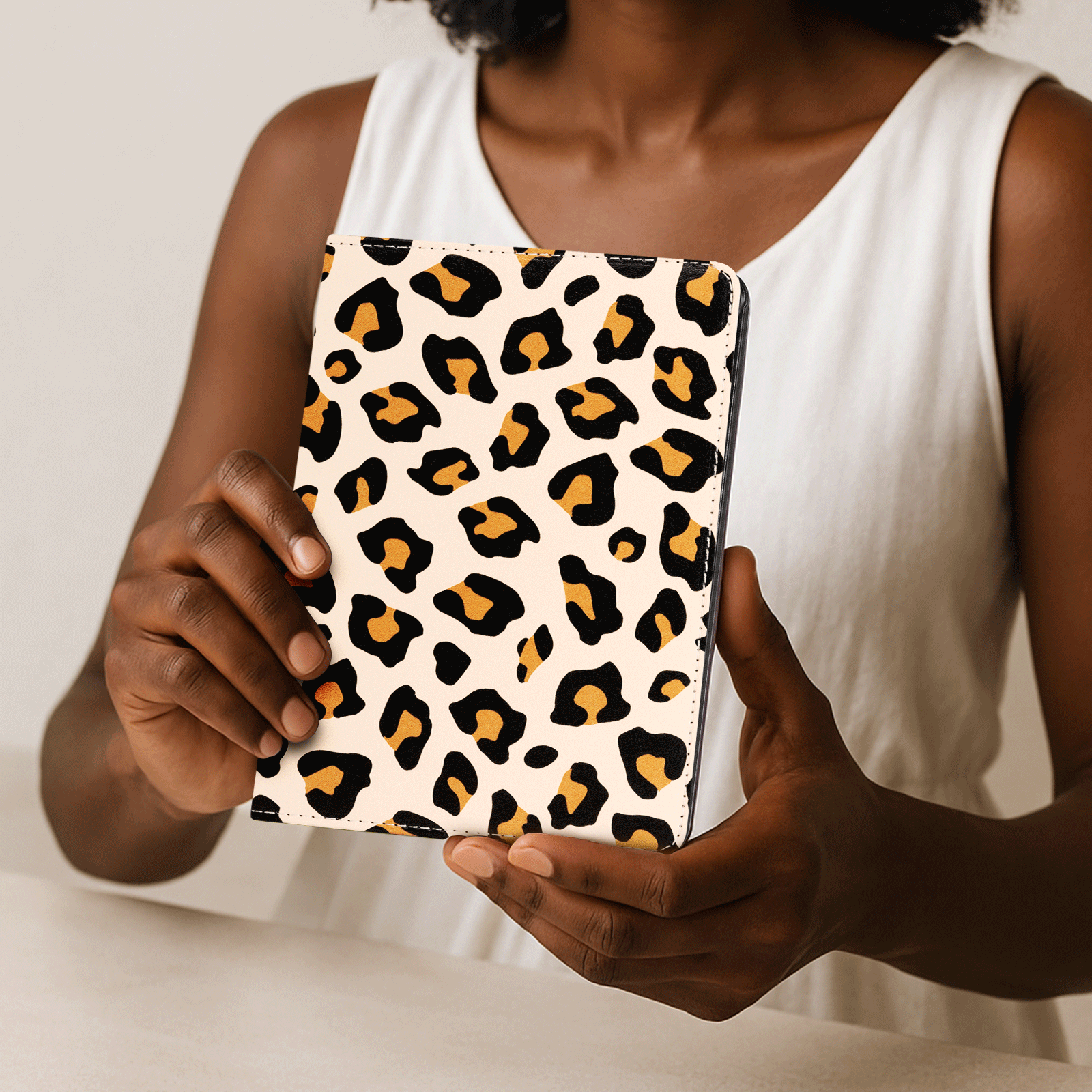 Kindle Paperwhite 12th Gen (2024 7 inch) stand-Prints Case#Color_Brown Leopard