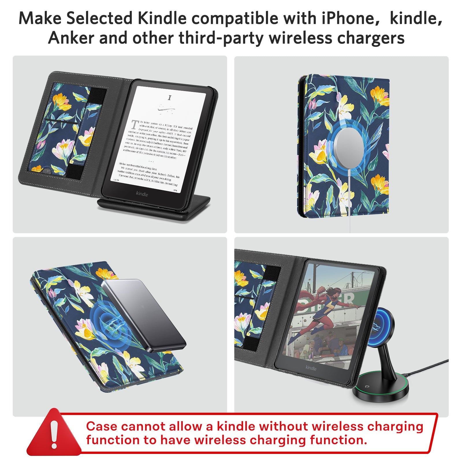 Kindle Paperwhite 12th Gen (2024 7 inch) stand-Prints Case#Color_Colorful