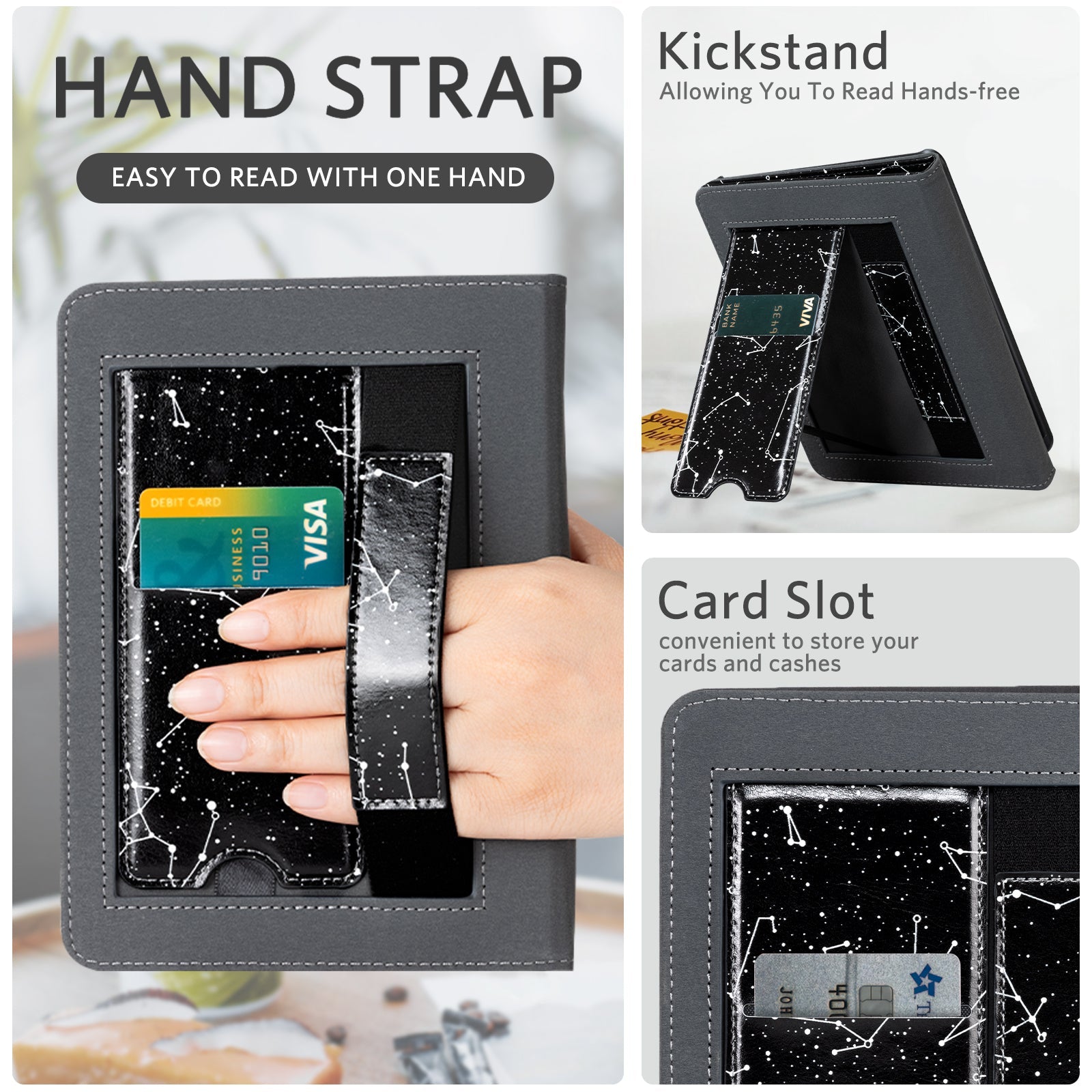 Kindle Paperwhite 12th Gen (2024 7 inch) stand-Prints Case#Color_Constell