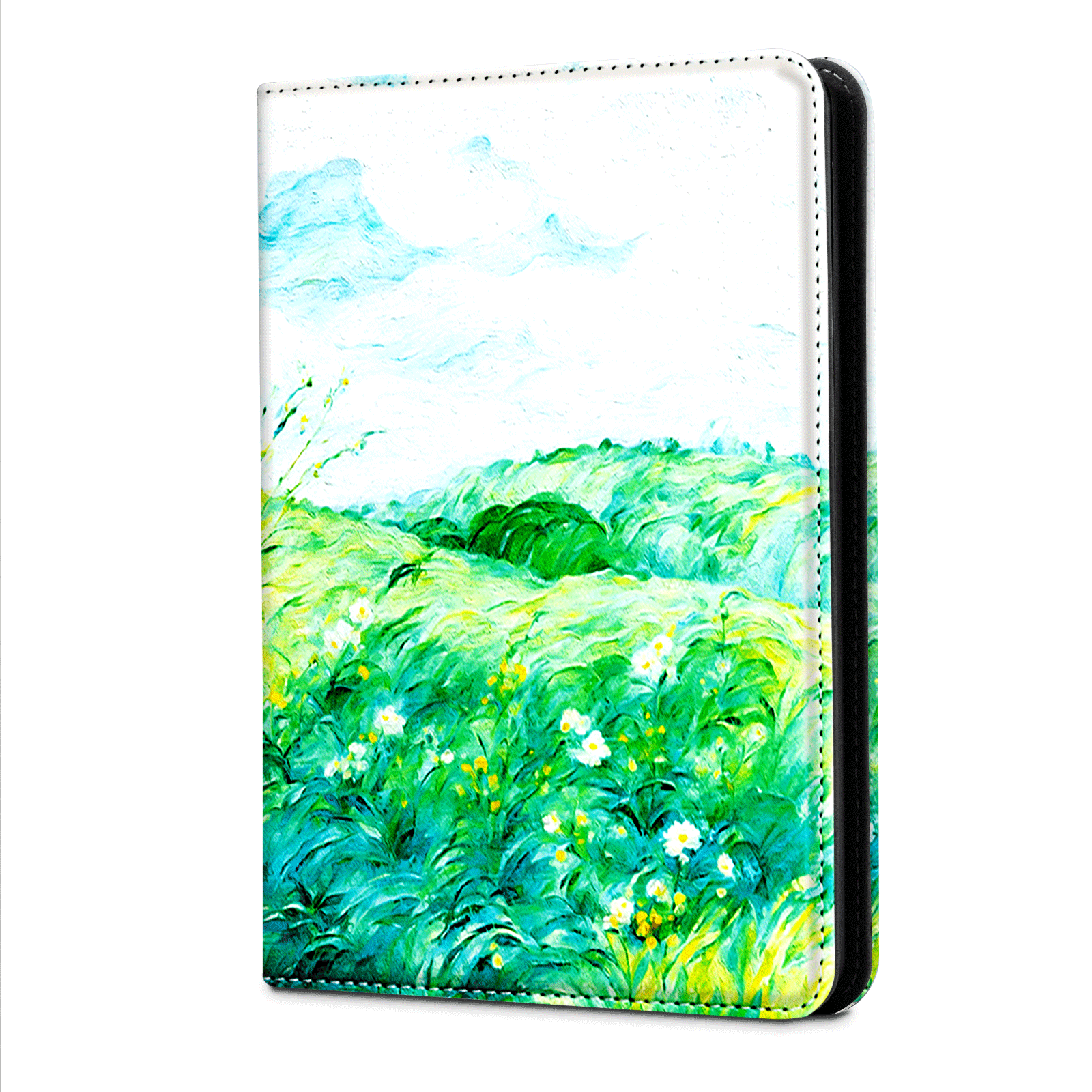 Kindle Paperwhite 12th Gen (2024 7 inch) stand-Prints Case#Color_Green Field