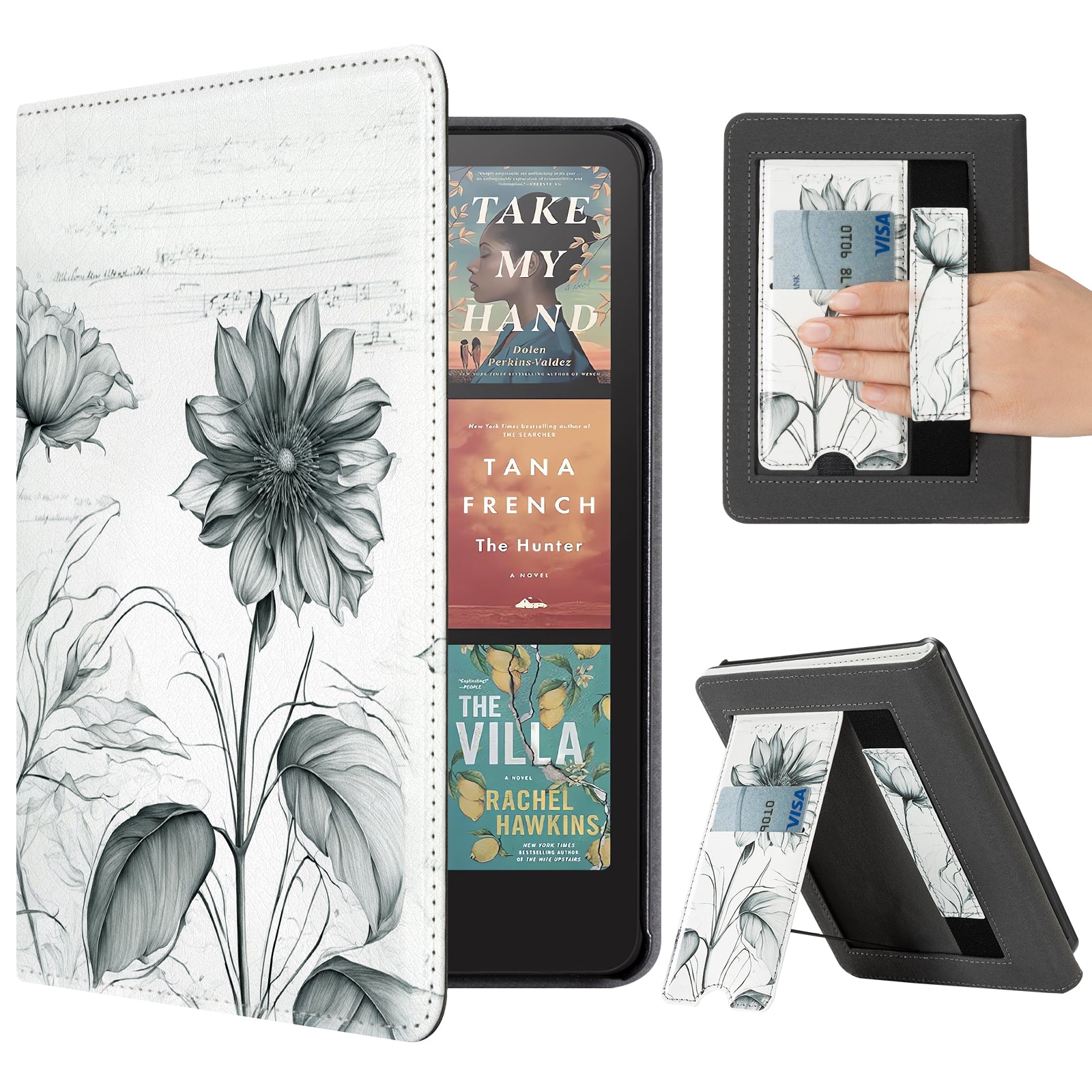 Kindle Paperwhite 12th Gen (2024 7 inch) stand-Prints Case#Color_Ink