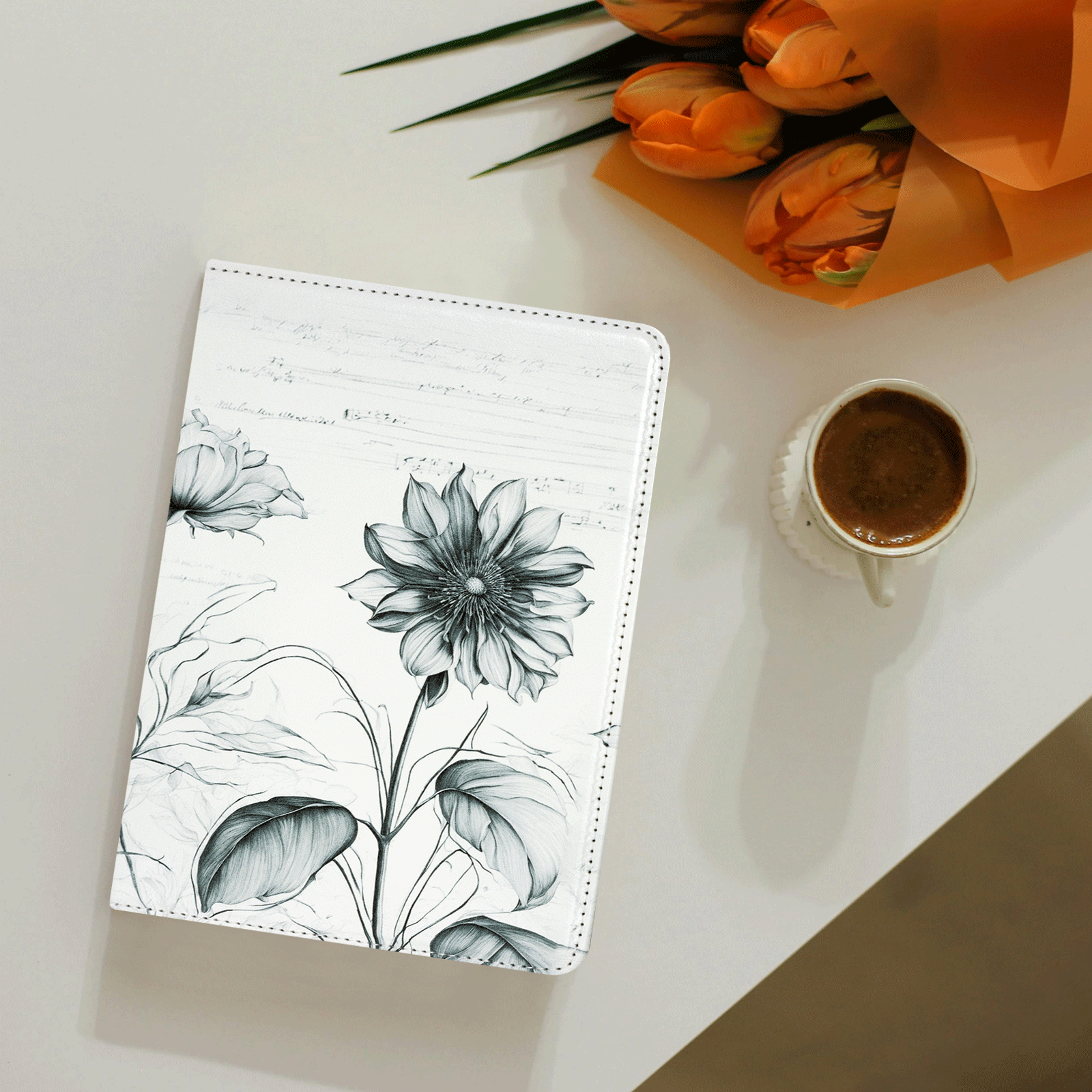 Kindle Paperwhite 12th Gen (2024 7 inch) stand-Prints Case#Color_Ink