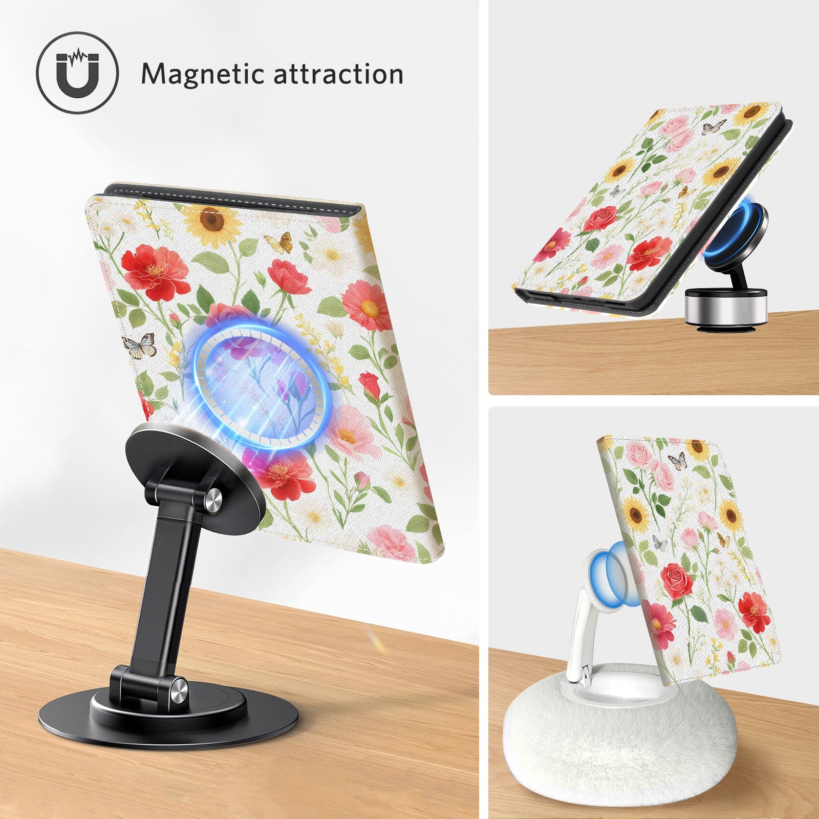 Kindle Paperwhite 12th Gen (2024 7 inch) stand-Prints Case#Color_Joyful Garden