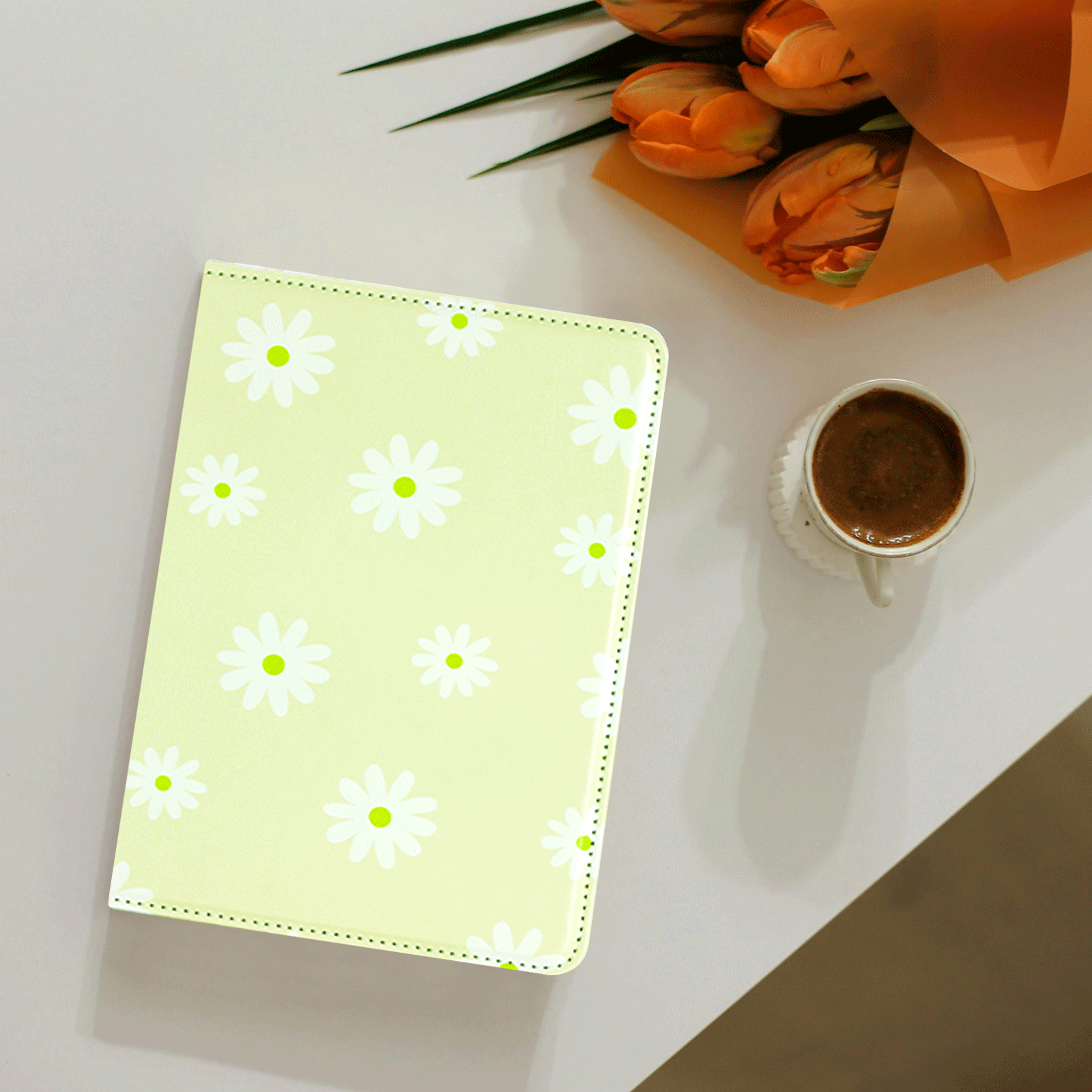 Kindle Paperwhite 12th Gen (2024 7 inch) stand-Prints Case#Color_Little Daisy