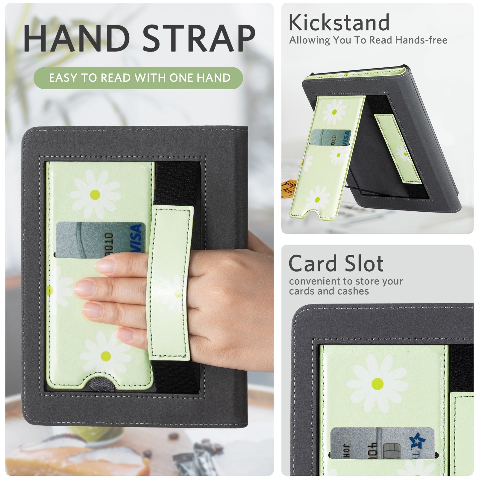 Kindle Paperwhite 12th Gen (2024 7 inch) stand-Prints Case#Color_Little Daisy