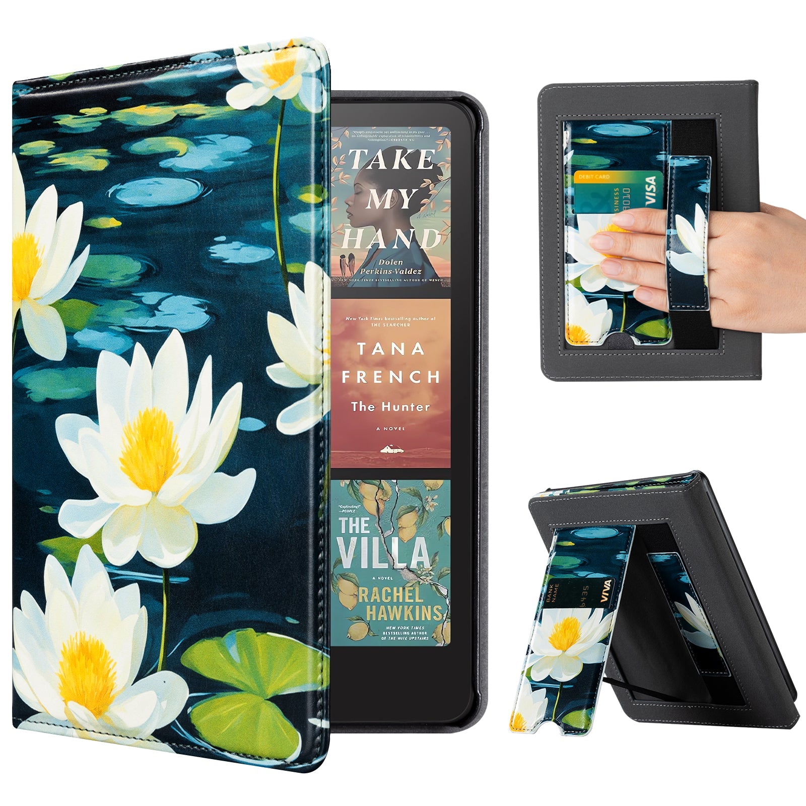 Kindle Paperwhite 12th Gen (2024 7 inch) stand-Prints Case#Color_Lotus