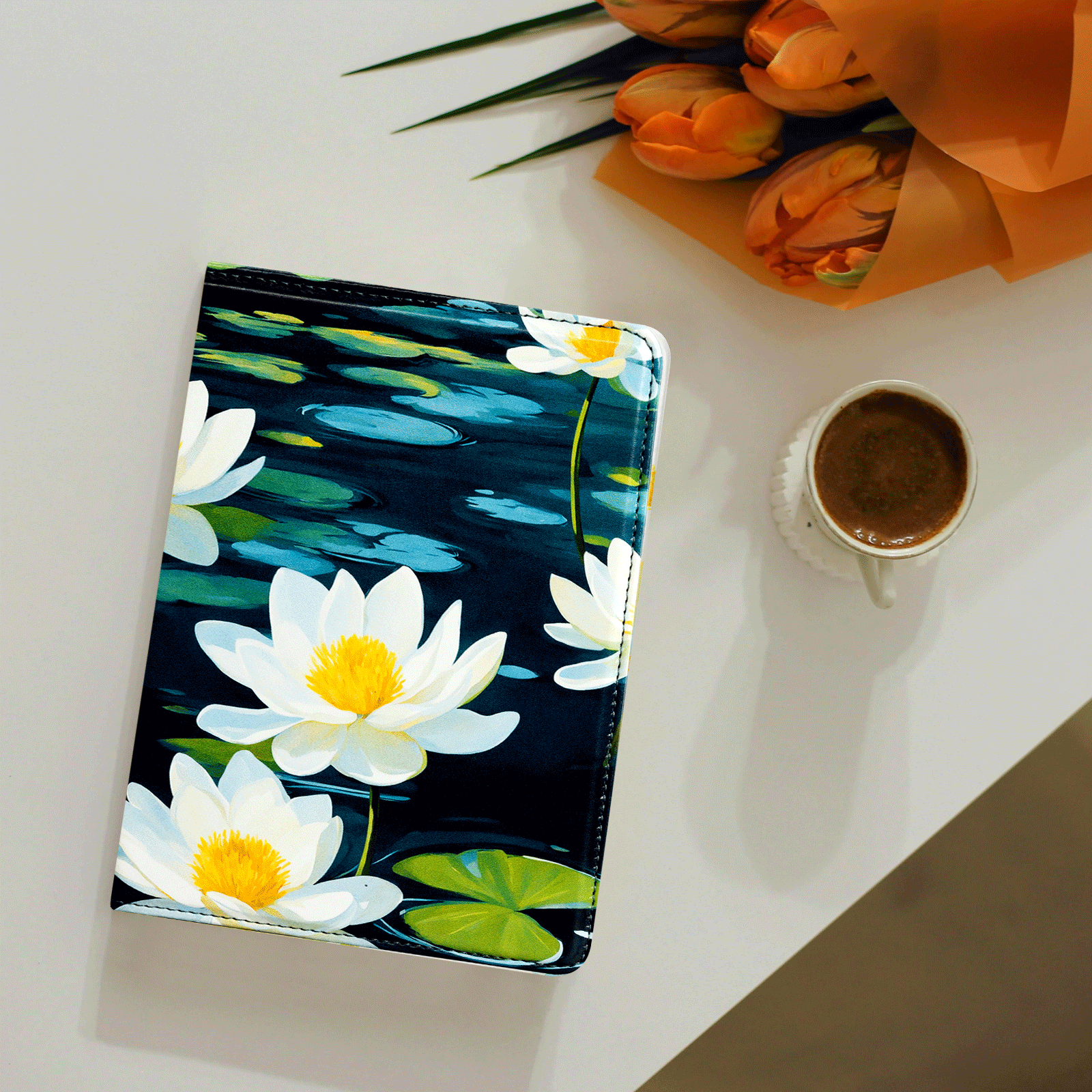 Kindle Paperwhite 12th Gen (2024 7 inch) stand-Prints Case#Color_Lotus