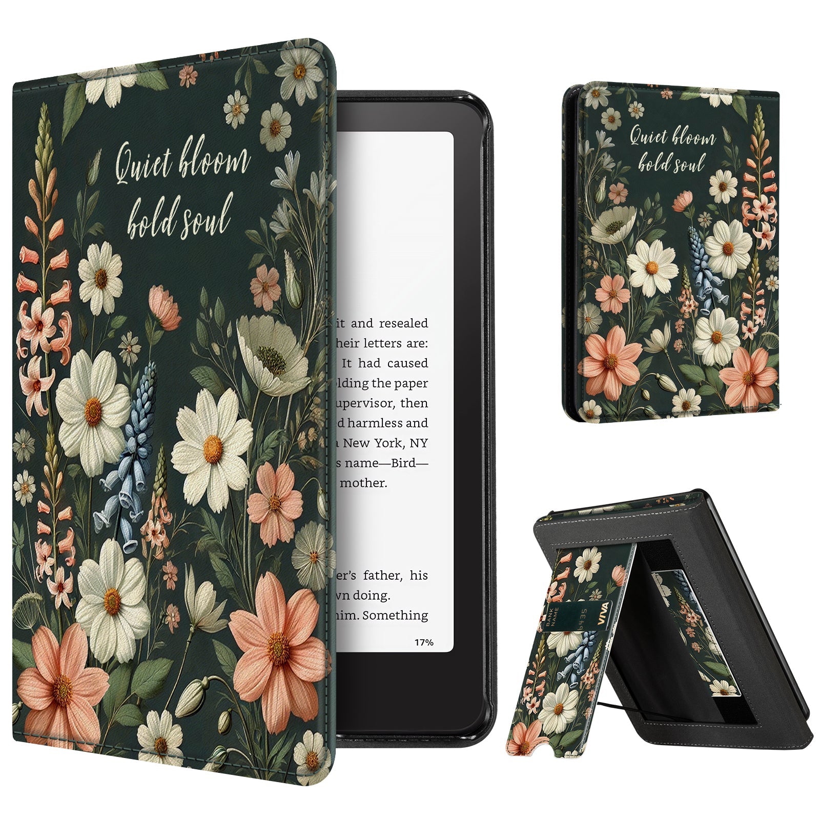 Eden Quiet Bloom Kindle Paperwhite 7 inch Case With Stand