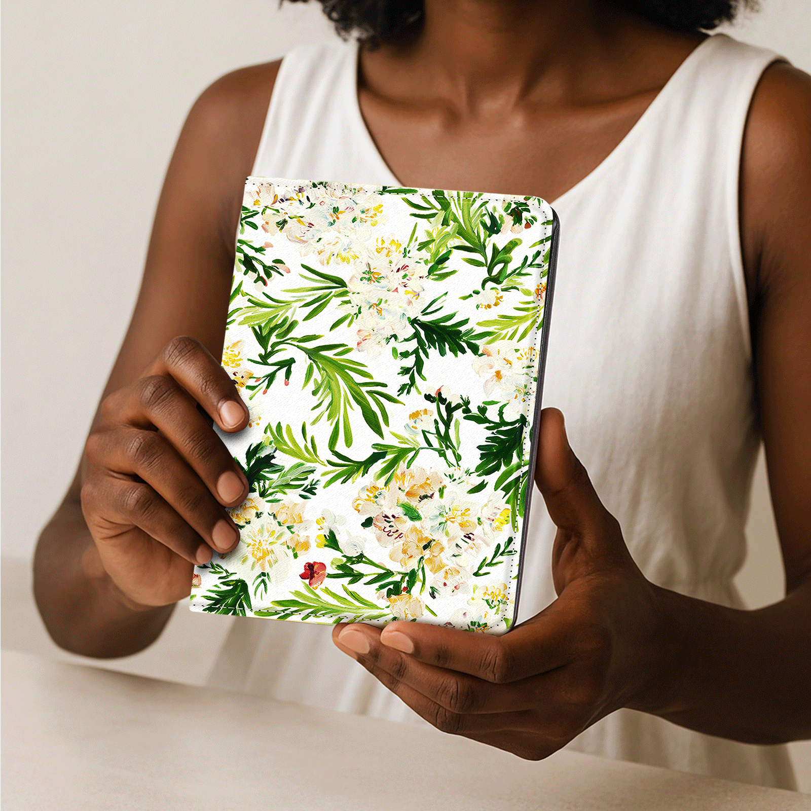 Eden Sea Of Flower Kindle Paperwhite 7 inch Case With Stand