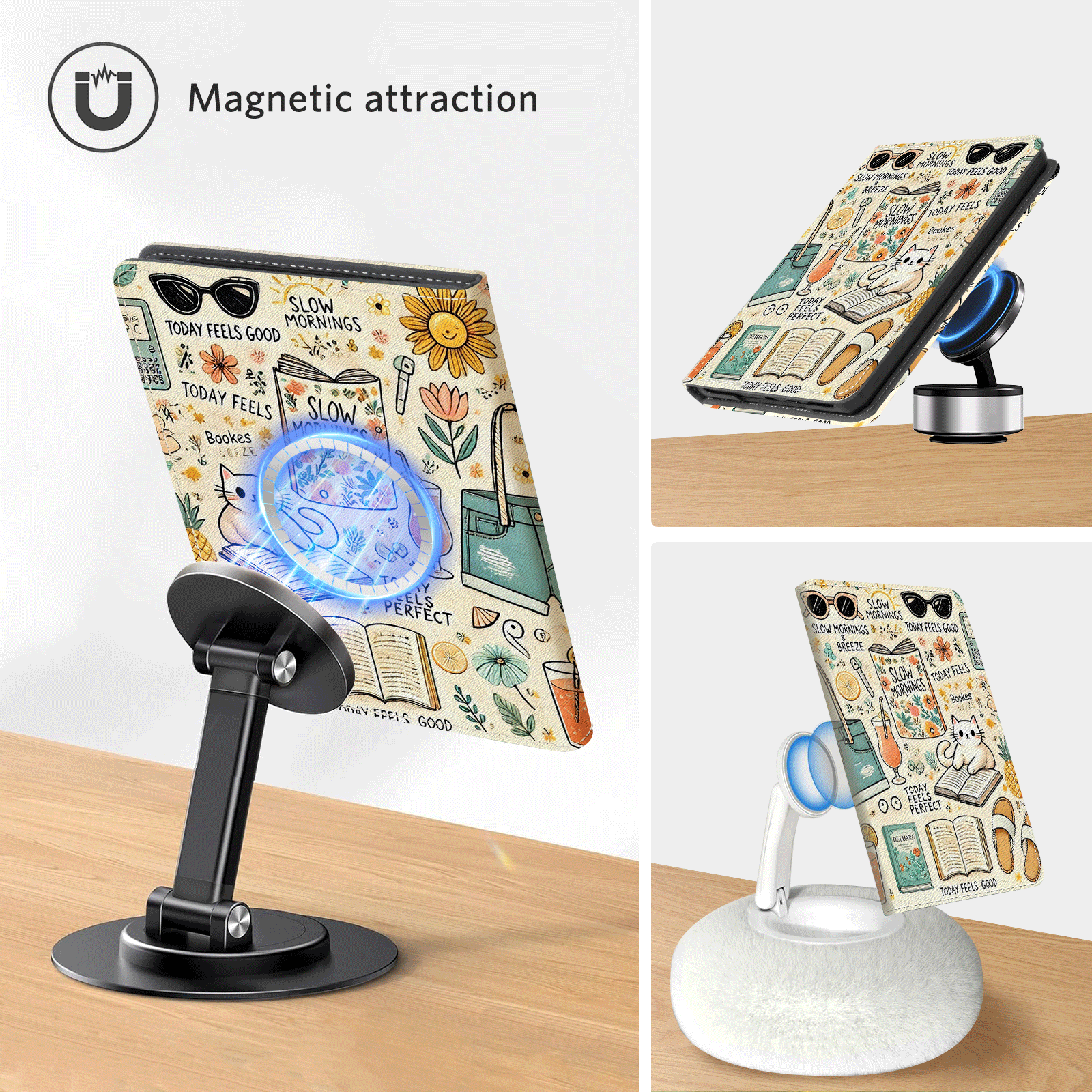 Kindle Paperwhite 12th Gen (2024 7 inch) stand-Prints Case#Color_Slow Morning