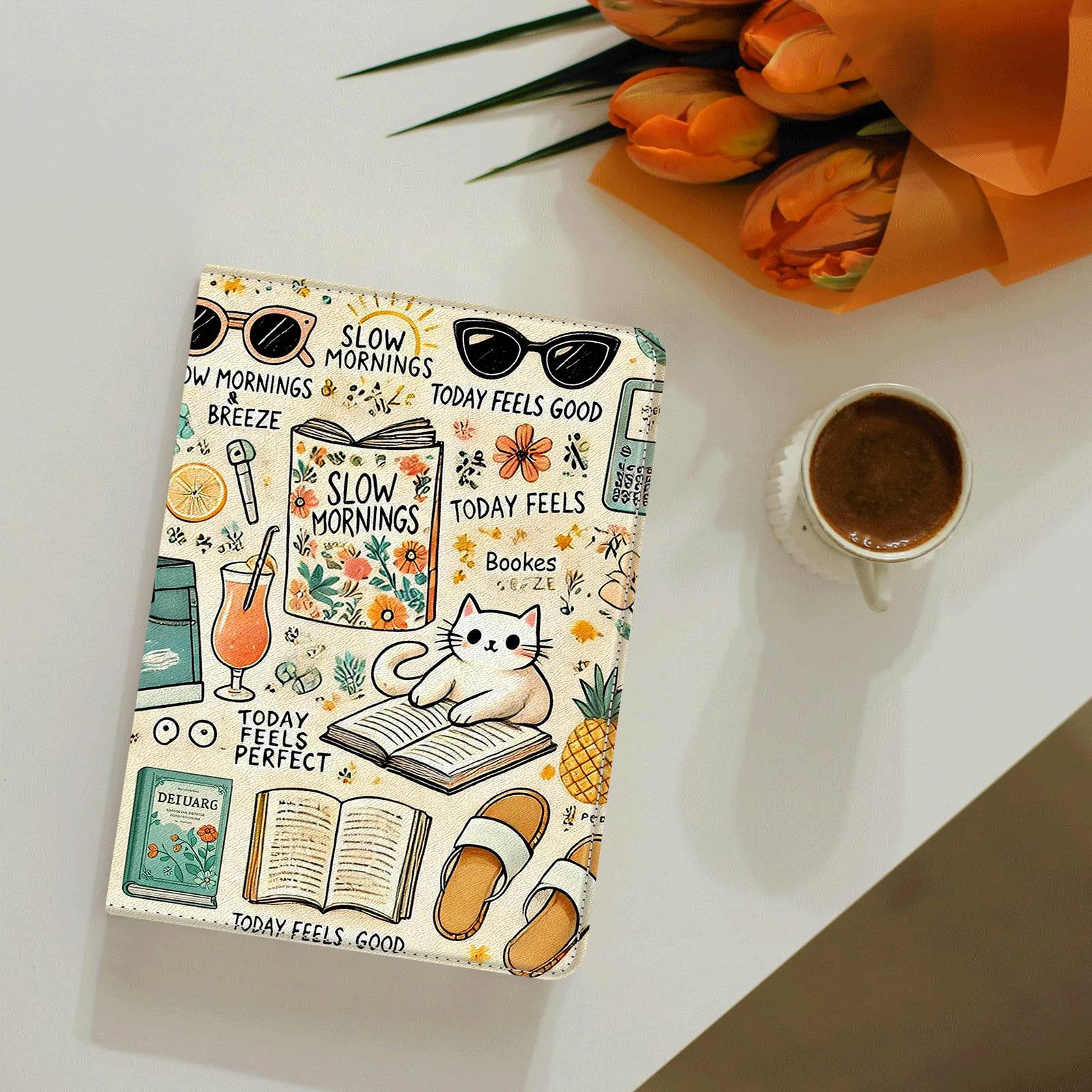 Kindle Paperwhite 12th Gen (2024 7 inch) stand-Prints Case#Color_Slow Morning