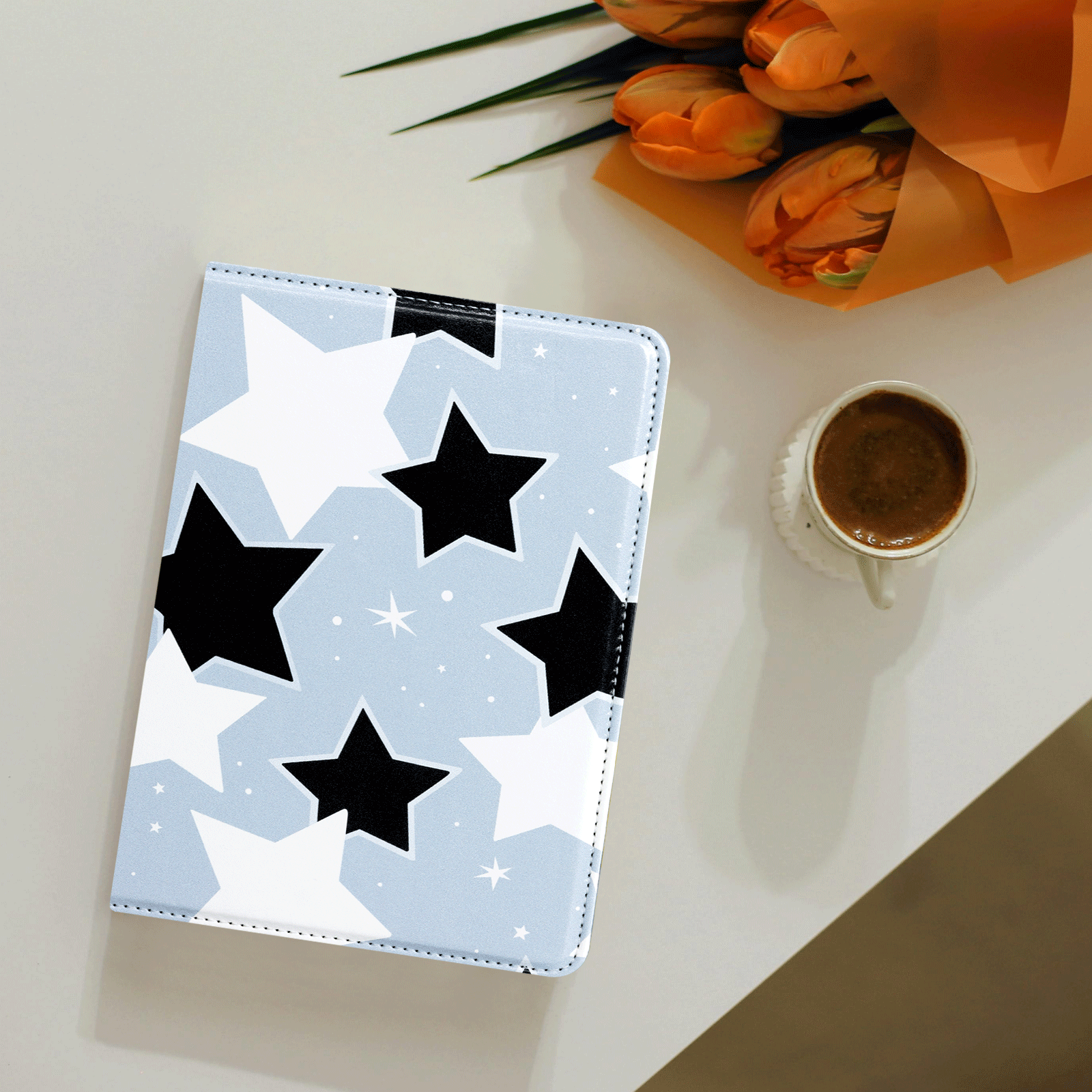 Kindle Paperwhite 12th Gen (2024 7 inch) stand-Prints Case#Color_Star