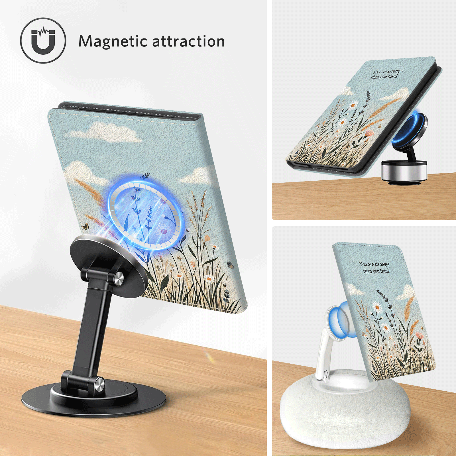 Kindle Paperwhite 12th Gen (2024 7 inch) stand-Prints Case#Color_Tranquil Bloom