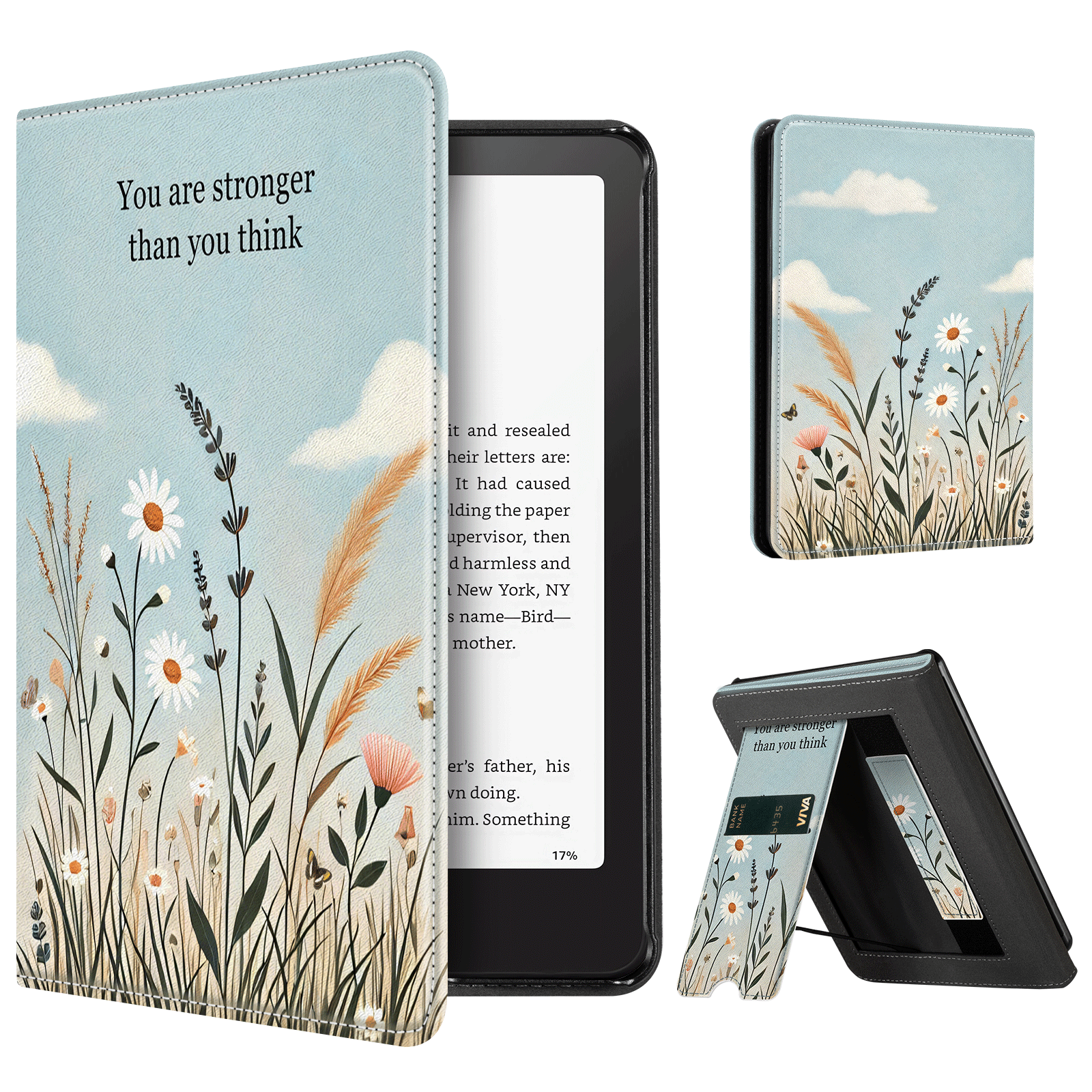Kindle Paperwhite 12th Gen (2024 7 inch) stand-Prints Case#Color_Tranquil Bloom