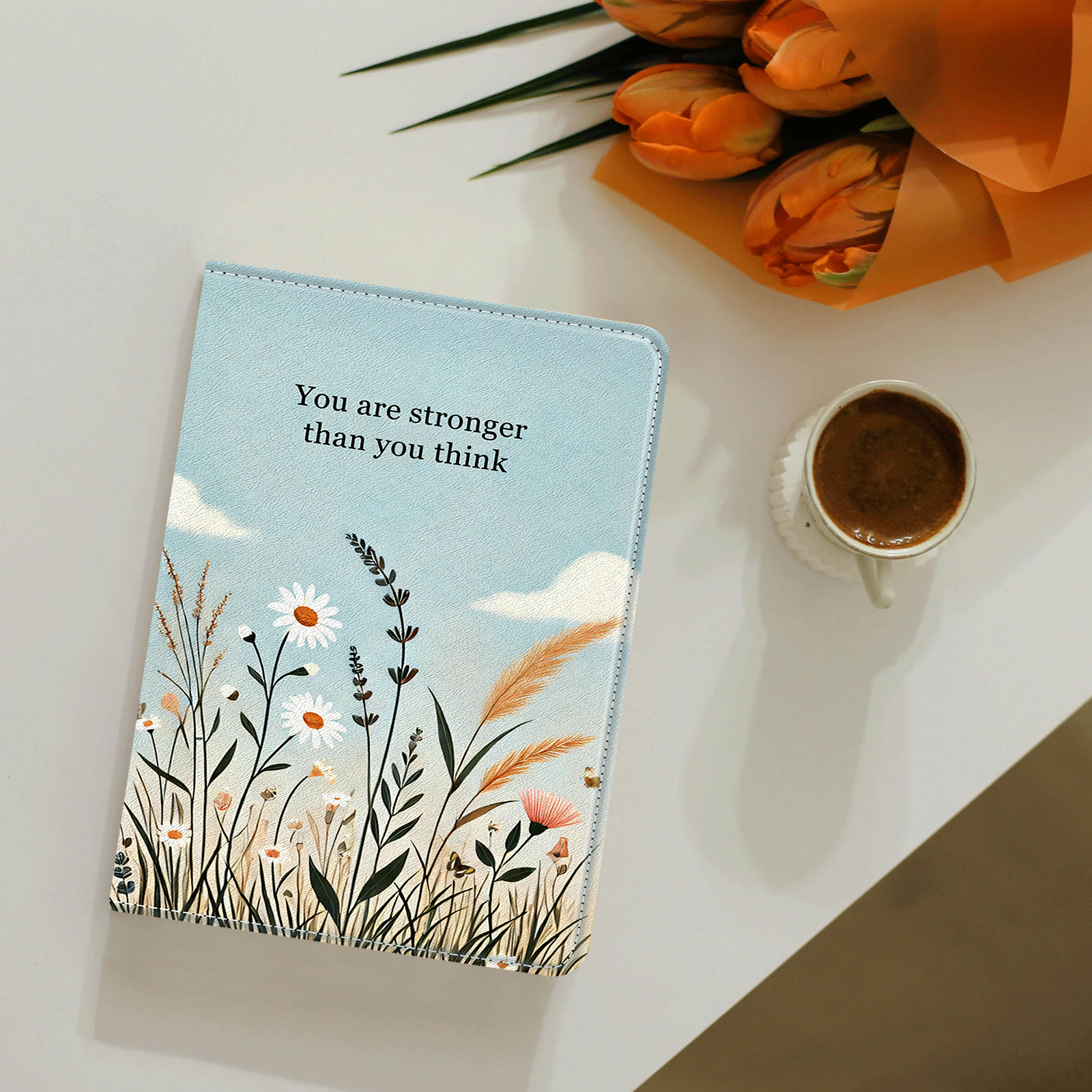 Kindle Paperwhite 12th Gen (2024 7 inch) stand-Prints Case#Color_Tranquil Bloom