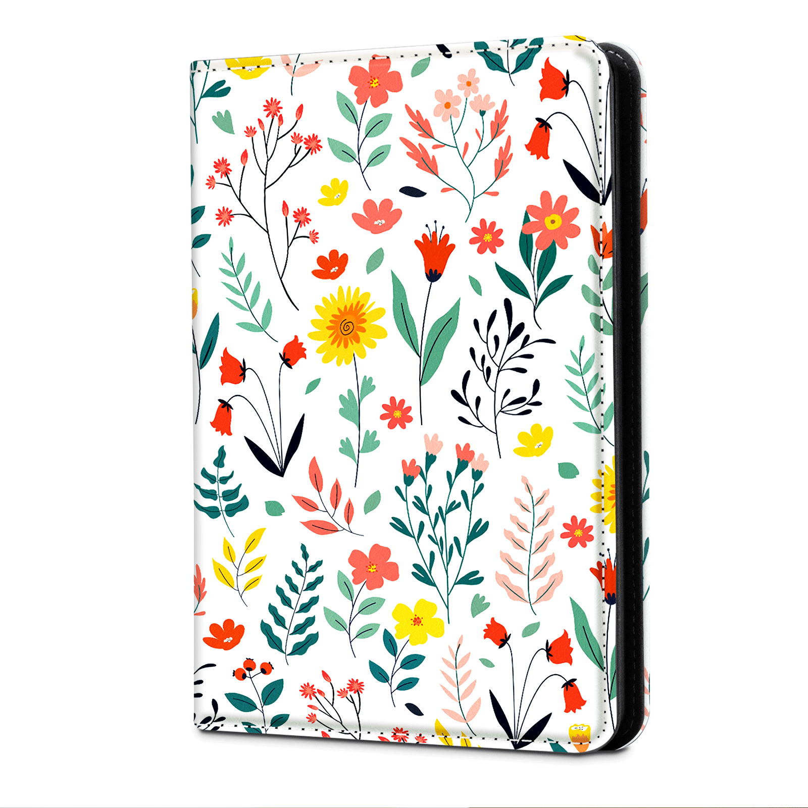 Kindle Paperwhite 12th Gen (2024 7 inch) stand-Prints Case#Color_White Floral