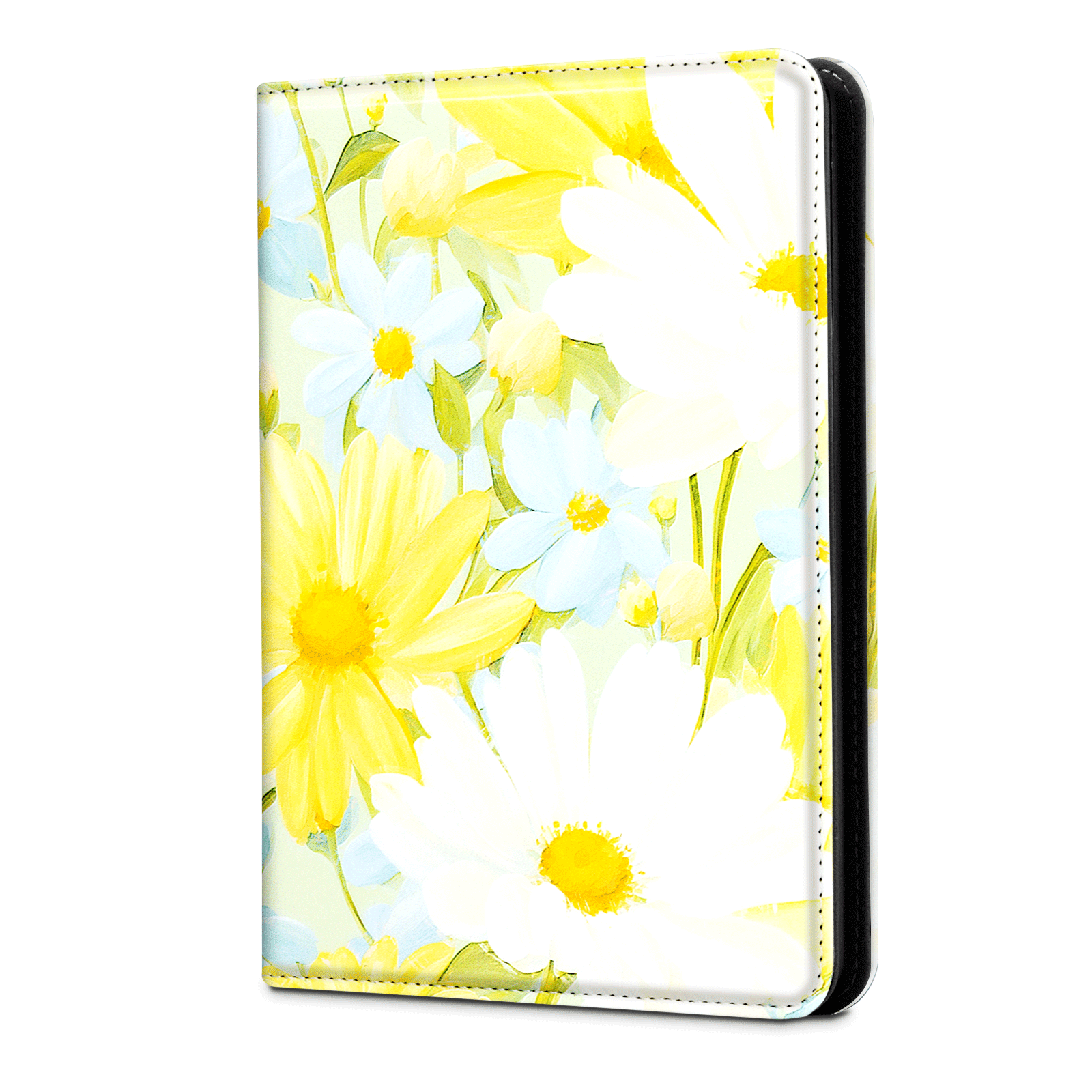 Kindle Paperwhite 12th Gen (2024 7 inch) stand-Prints Case#Color_Yellow Floral