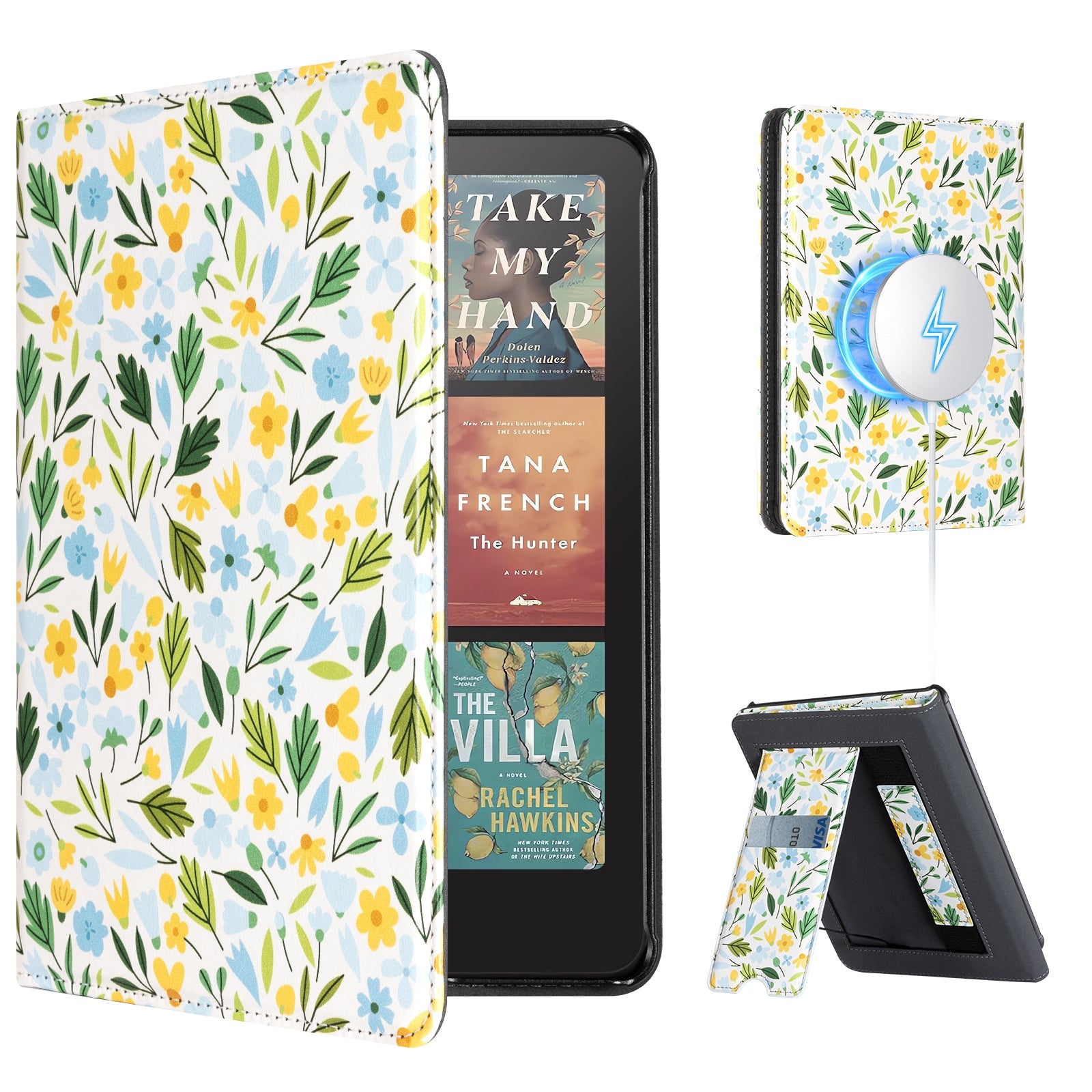 Kindle Paperwhite 12th Gen (2024 7 inch) stand-Prints Case#Color_Yellow Flowers