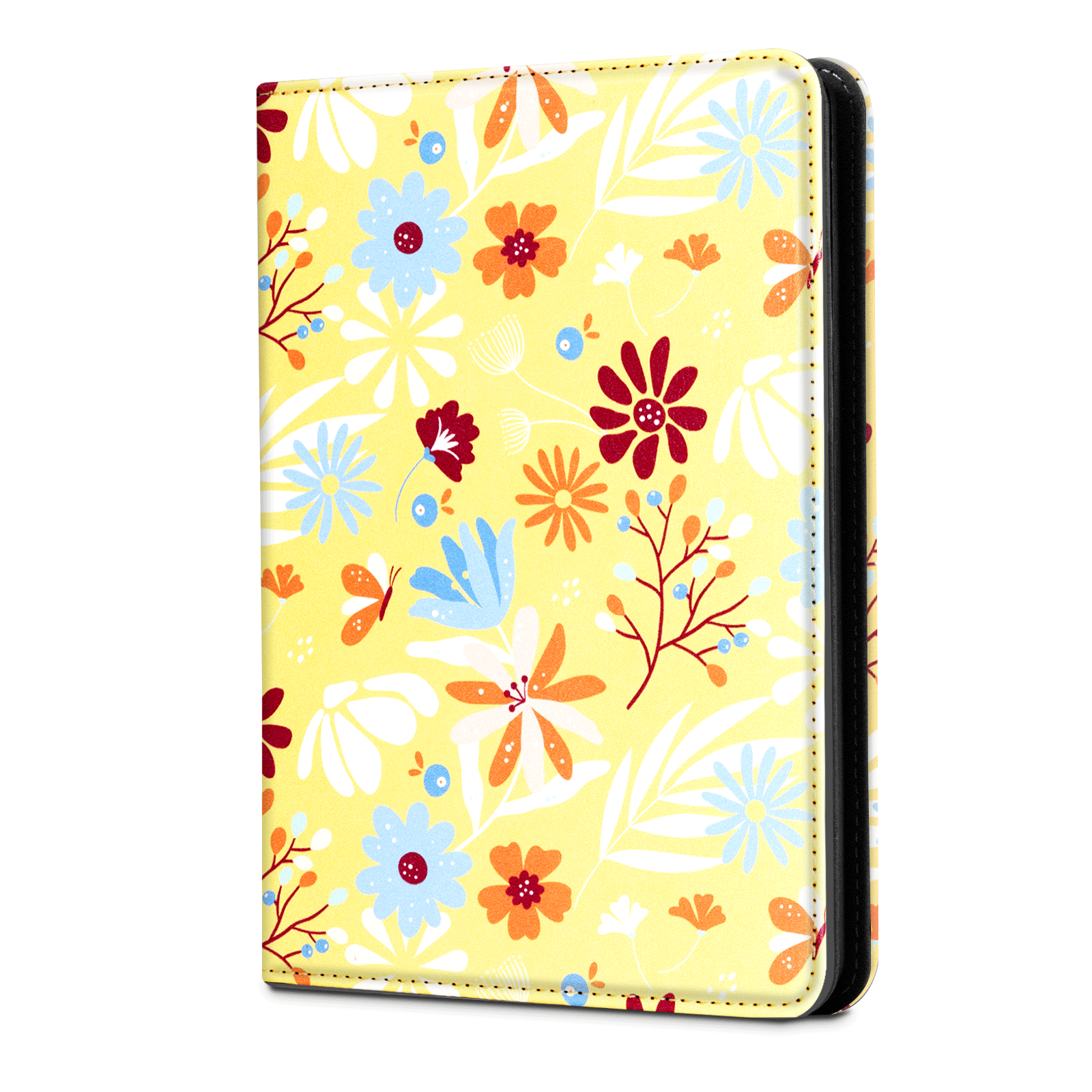 Kindle Paperwhite 12th Gen (2024 7 inch) stand-Prints Case#Color_Yellow Sea Of Flowers