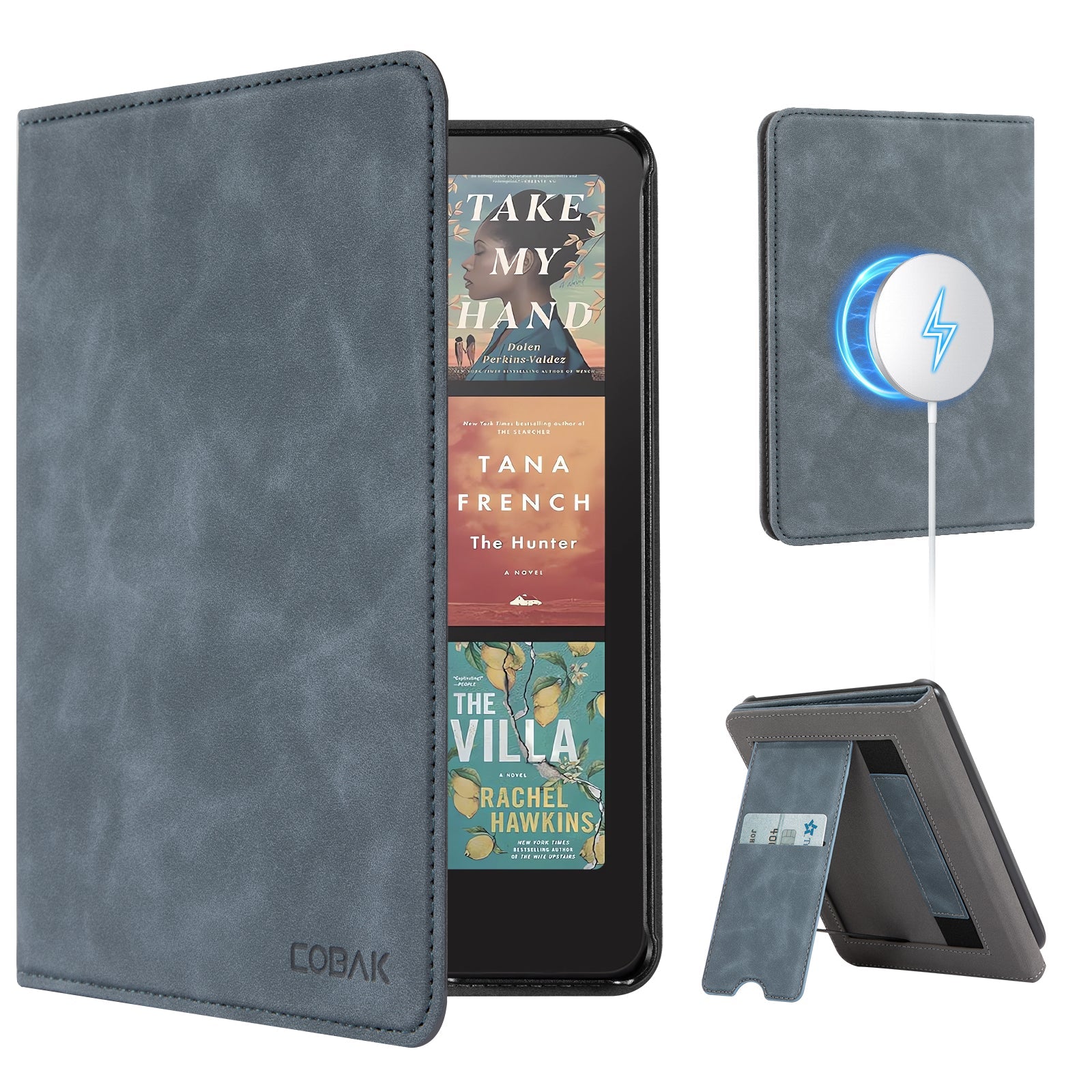 Kindle Paperwhite 12th Gen (2024 7 inch) stand Case#Color_Blue Gray