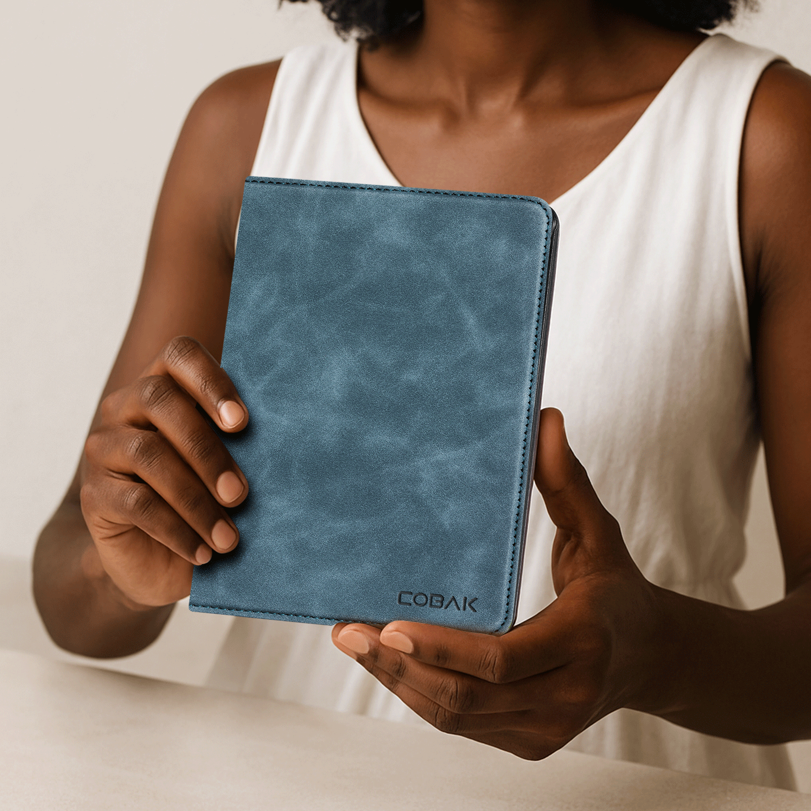 Kindle Paperwhite 12th Gen (2024 7 inch) stand Case#Color_Blue Gray