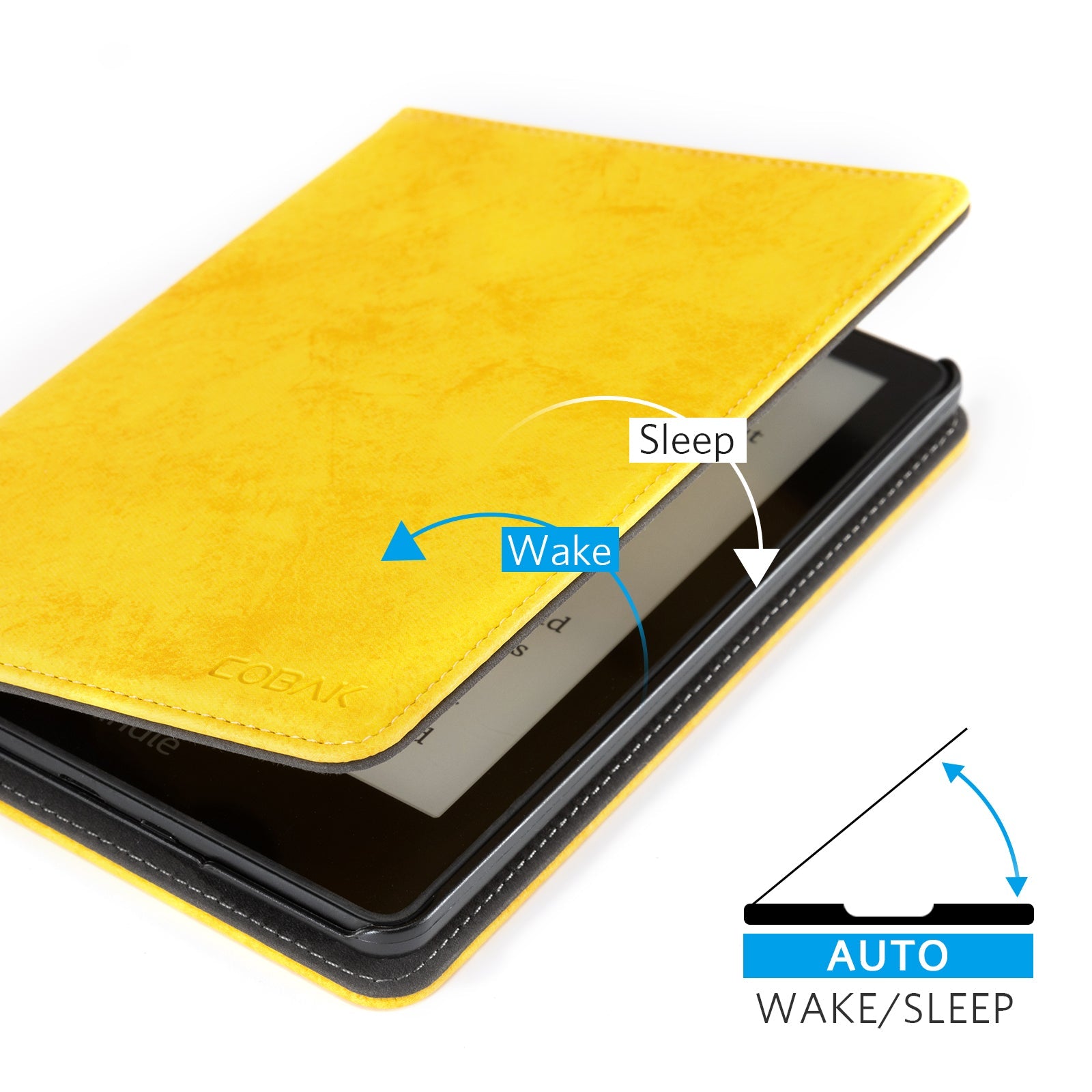 Kindle Paperwhite 12th Gen (2024 7 inch) stand Case#Color_Bright Yellow