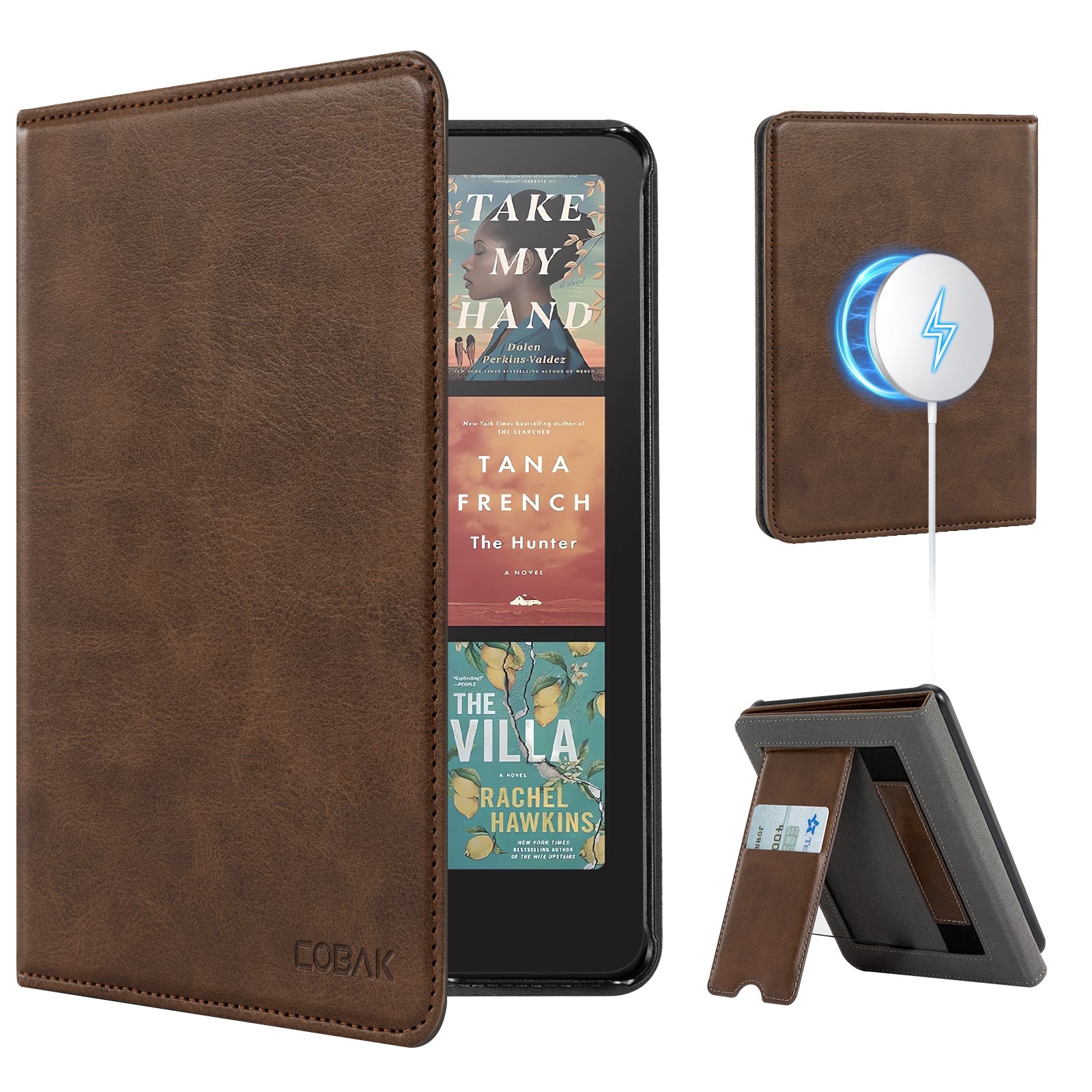 Kindle Paperwhite 12th Gen (2024 7 inch) stand Case#Color_Cowhide Brown