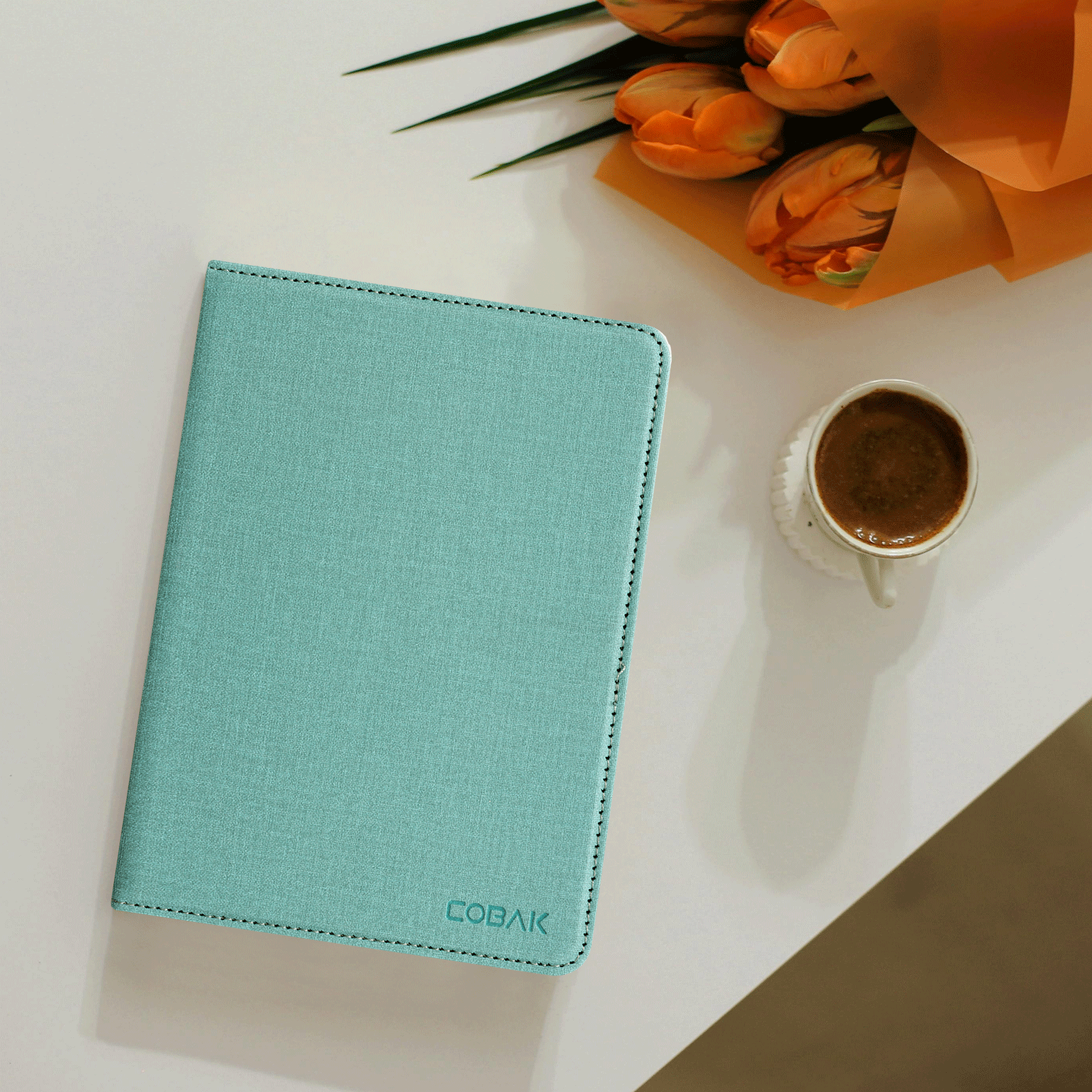 Kindle Paperwhite 12th Gen (2024 7 inch) stand Case#Color_Fabric Misty Green