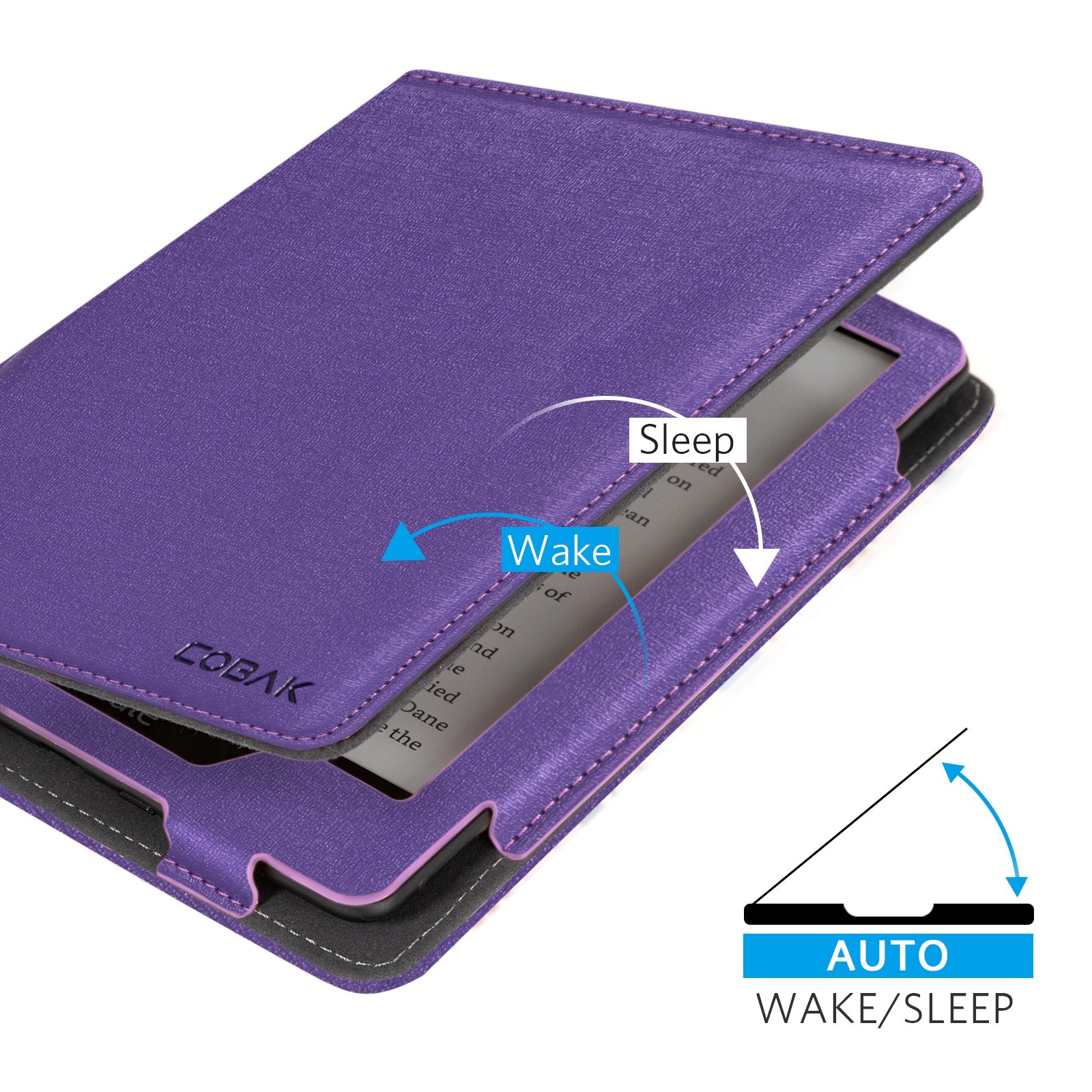 Kindle Paperwhite 12th Gen (2024 7 inch) stand Case#Color_Fabric Purple