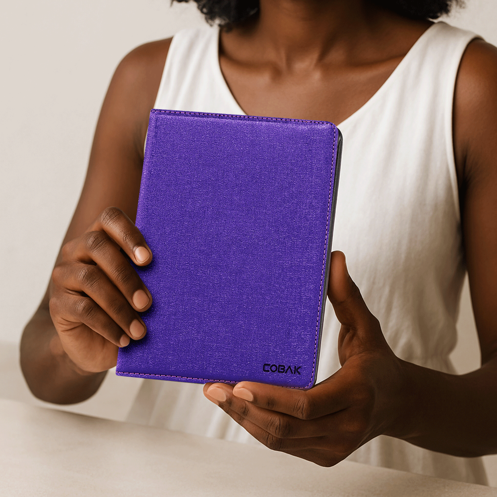 Kindle Paperwhite 12th Gen (2024 7 inch) stand Case#Color_Fabric Purple