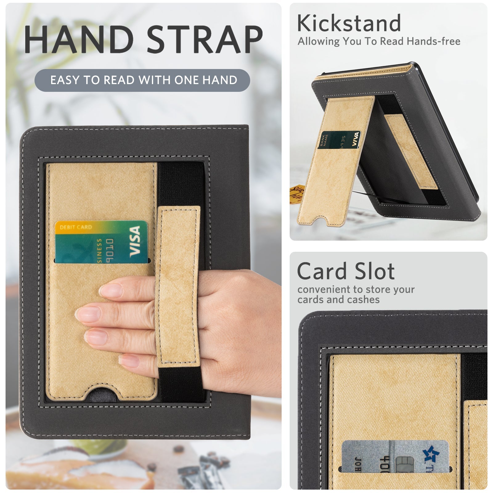 Kindle Paperwhite 12th Gen (2024 7 inch) stand Case#Color_Linen