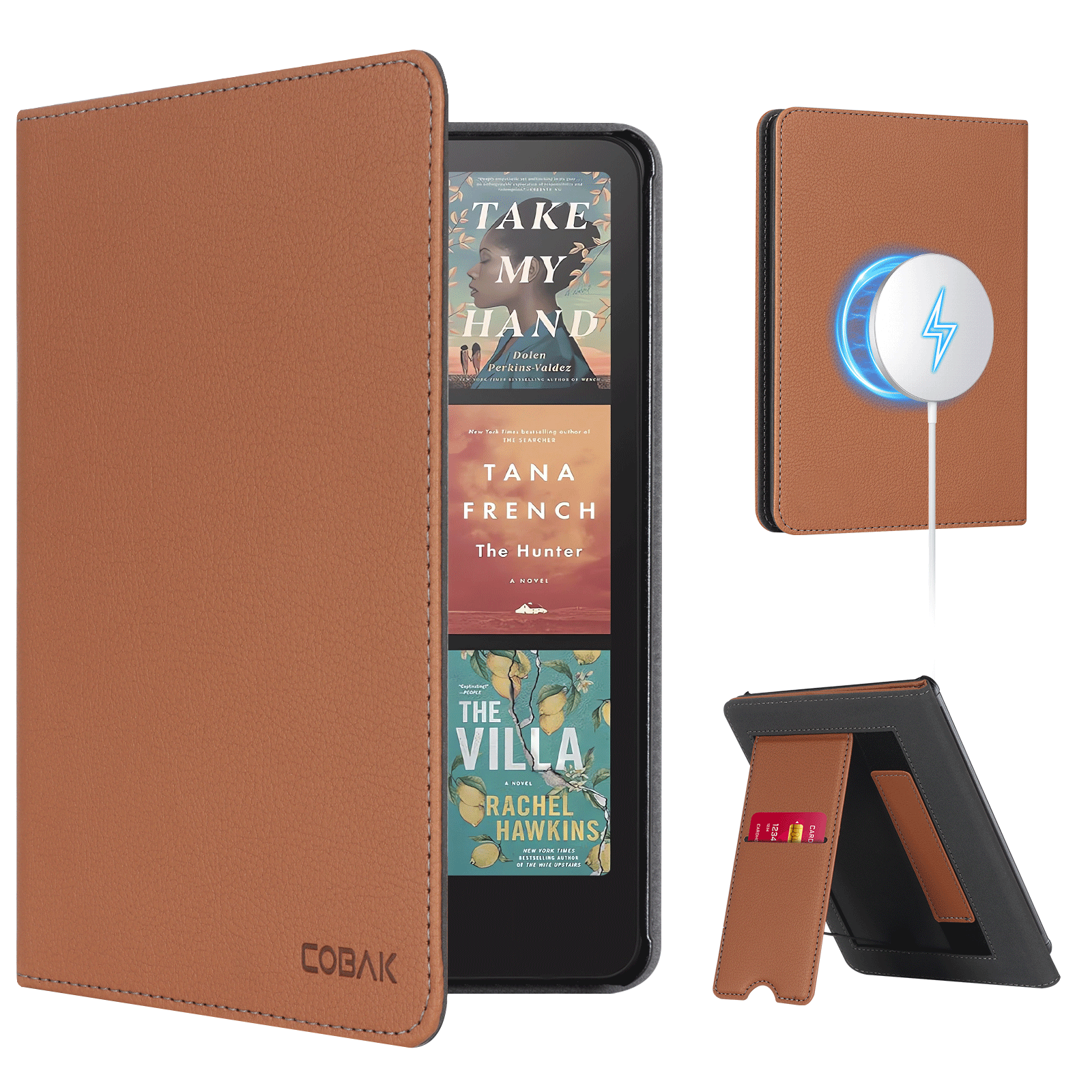 Kindle Paperwhite 12th Gen (2024 7 inch) stand Case#Color_Lychee Brown