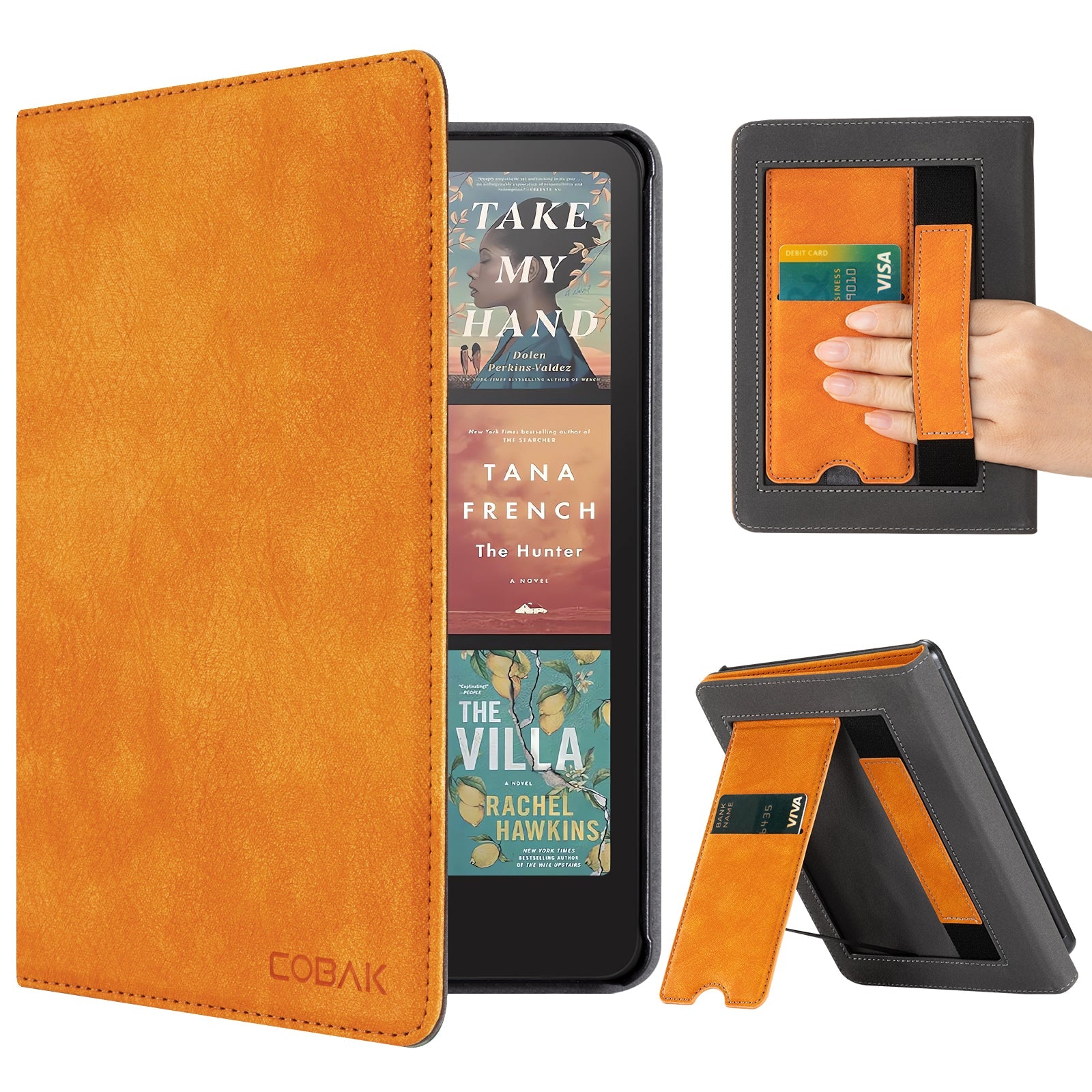 Kindle Paperwhite 12th Gen (2024 7 inch) stand Case#Color_Orange