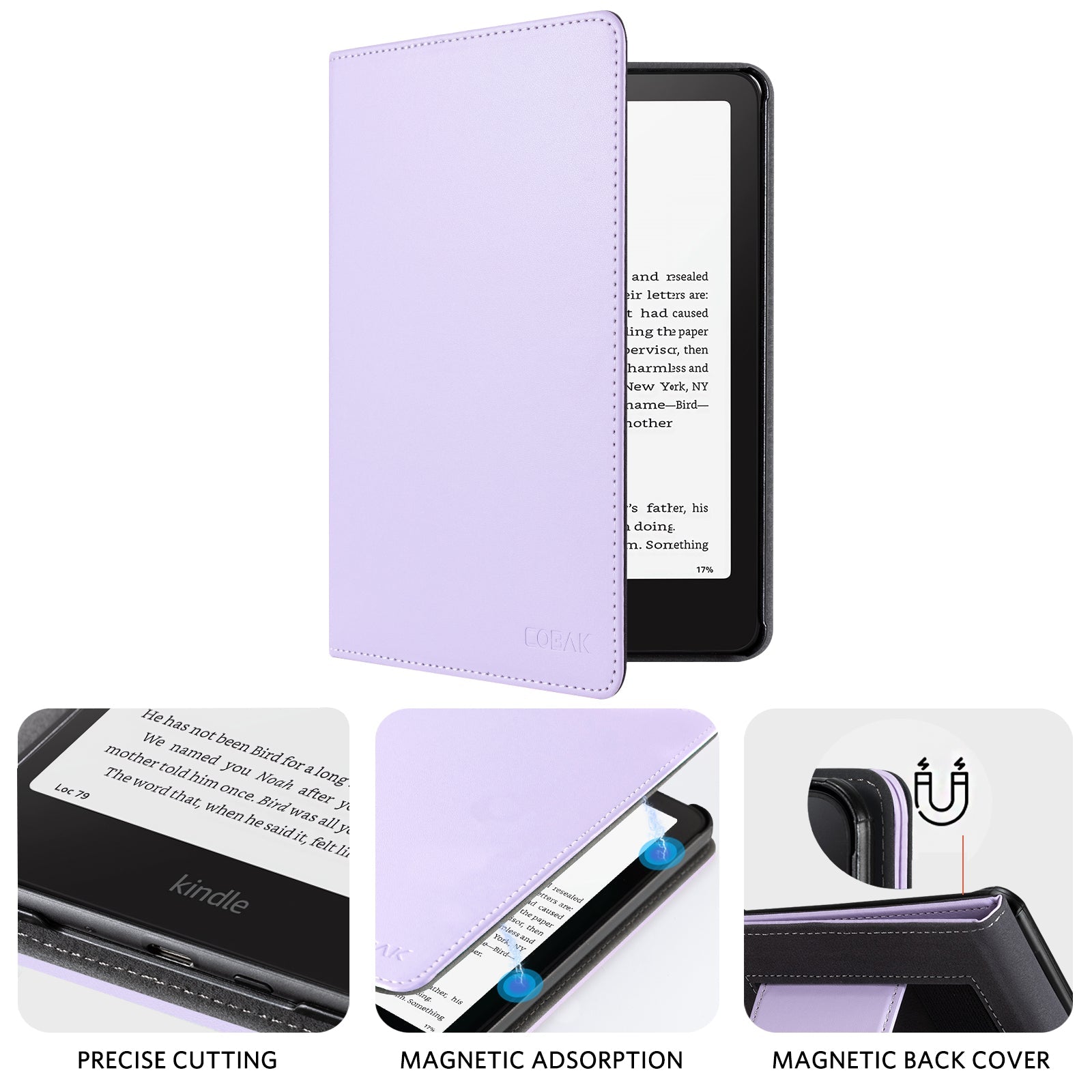 Kindle Paperwhite 12th Gen (2024 7 inch) stand Case#Color_Purple