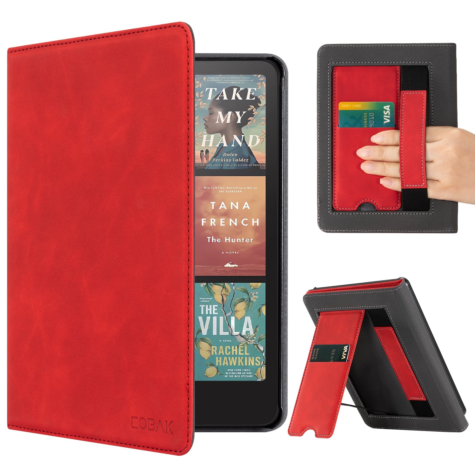 Kindle Paperwhite 12th Gen (2024 7 inch) stand Case#Color_Red