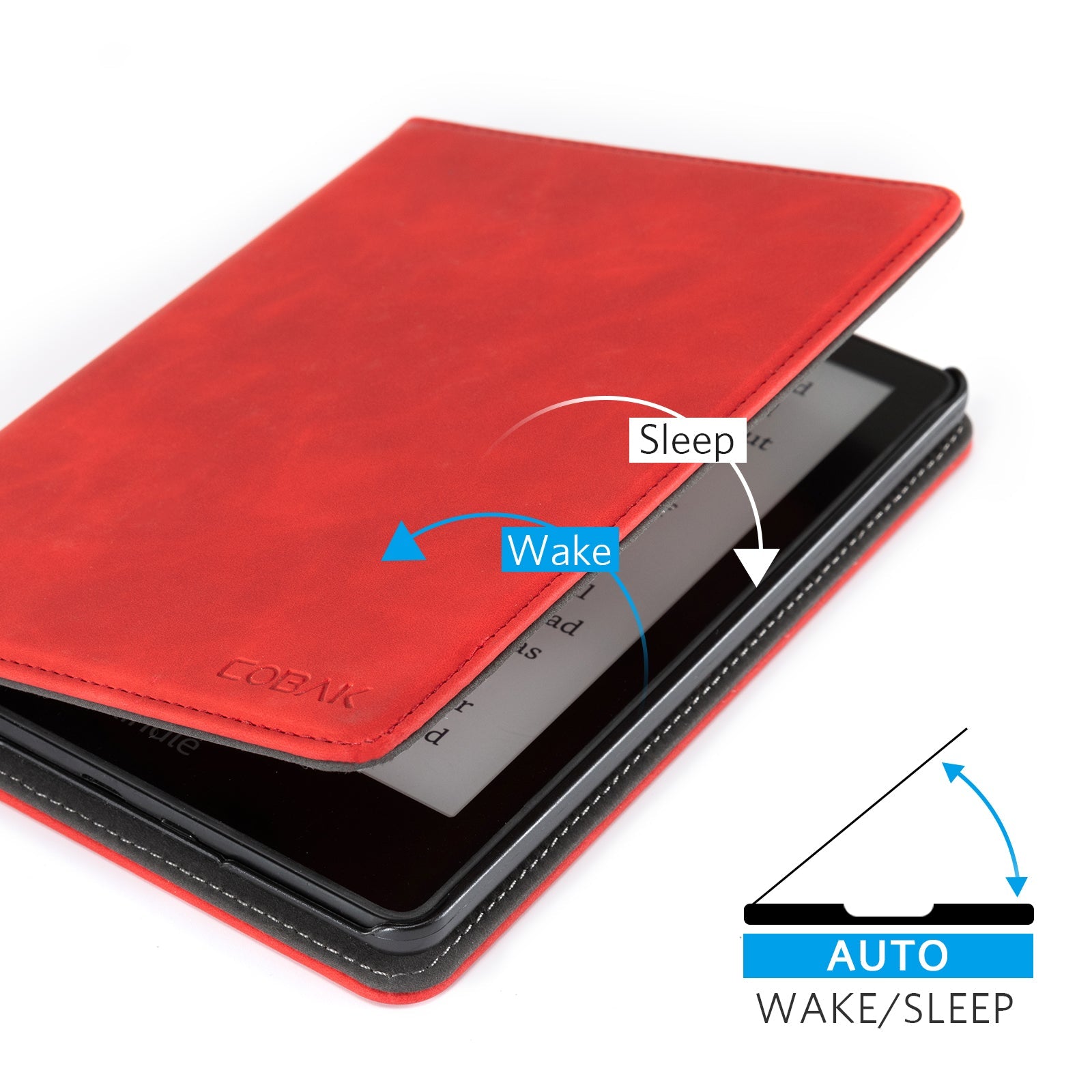 Kindle Paperwhite 12th Gen (2024 7 inch) stand Case#Color_Red