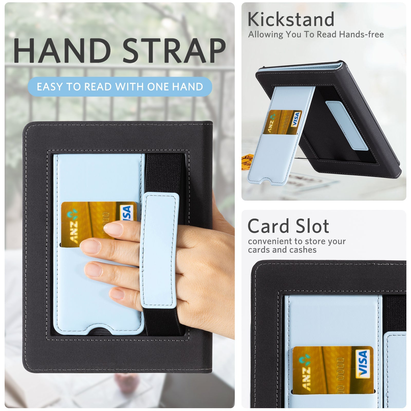 Kindle Paperwhite 12th Gen (2024 7 inch) stand Case#Color_Sky Blue