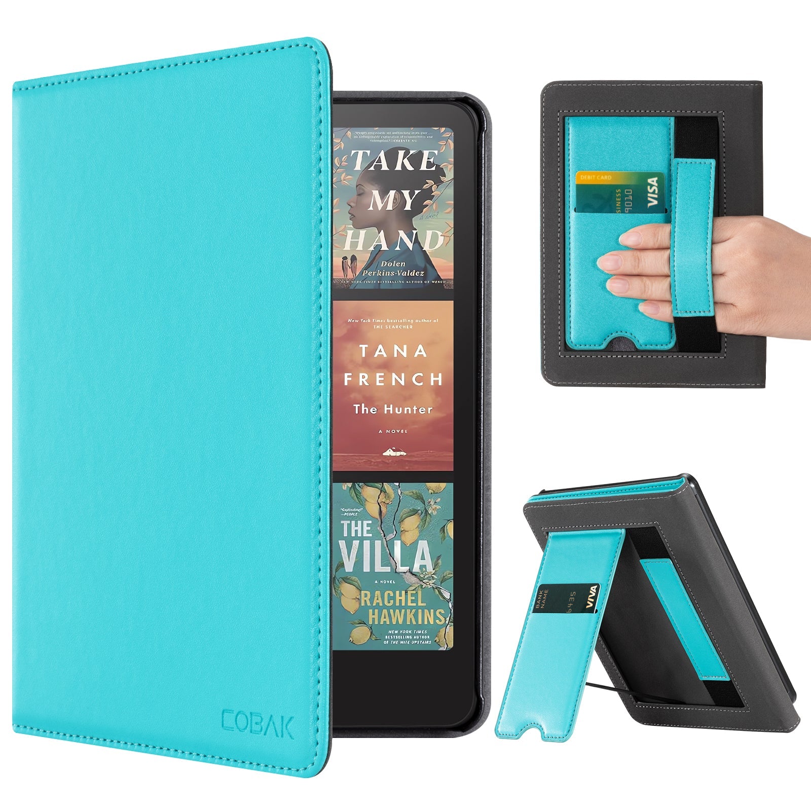 Kindle Paperwhite 12th Gen (2024 7 inch) stand Case#Color_Turquoise Blue