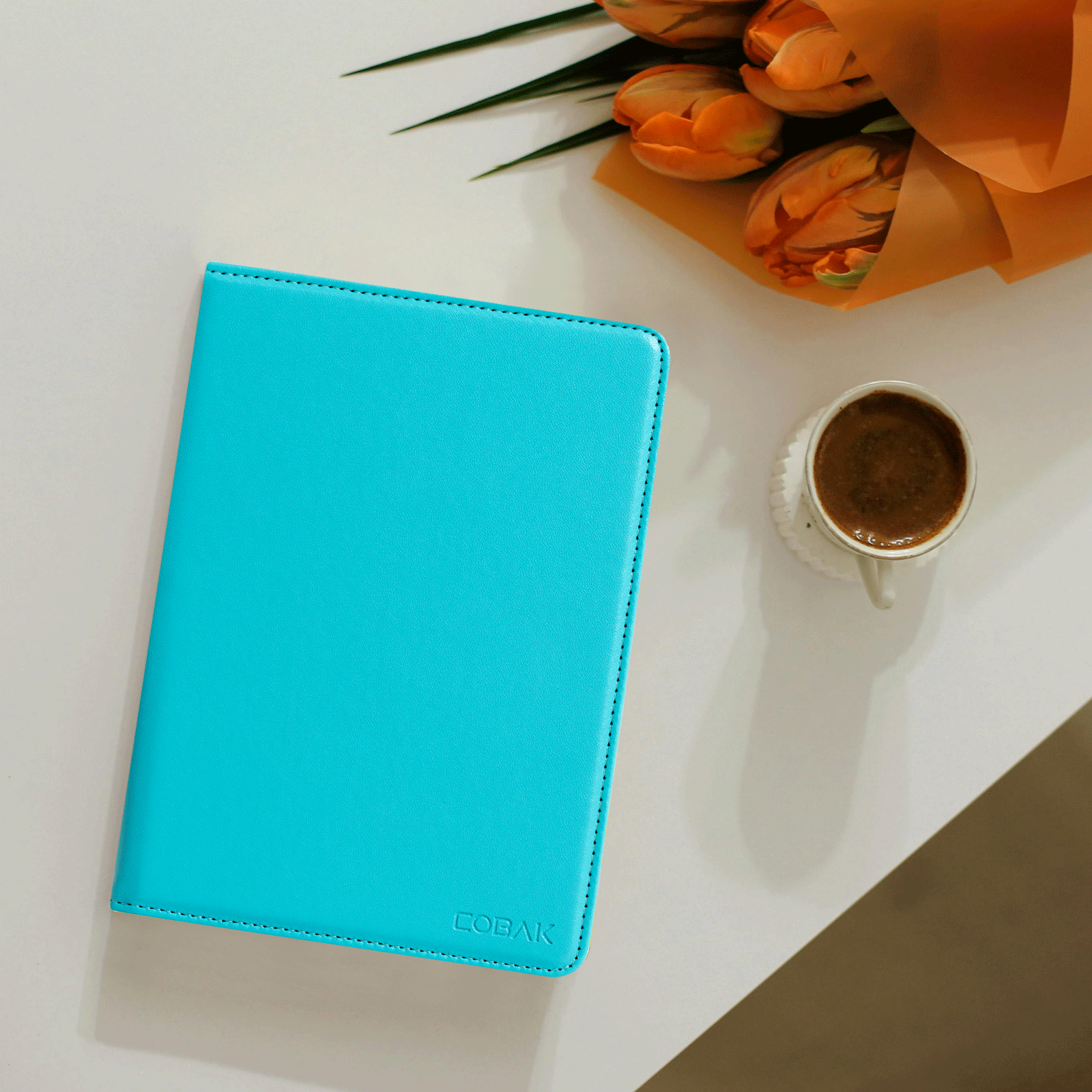 Kindle Paperwhite 12th Gen (2024 7 inch) stand Case#Color_Turquoise Blue