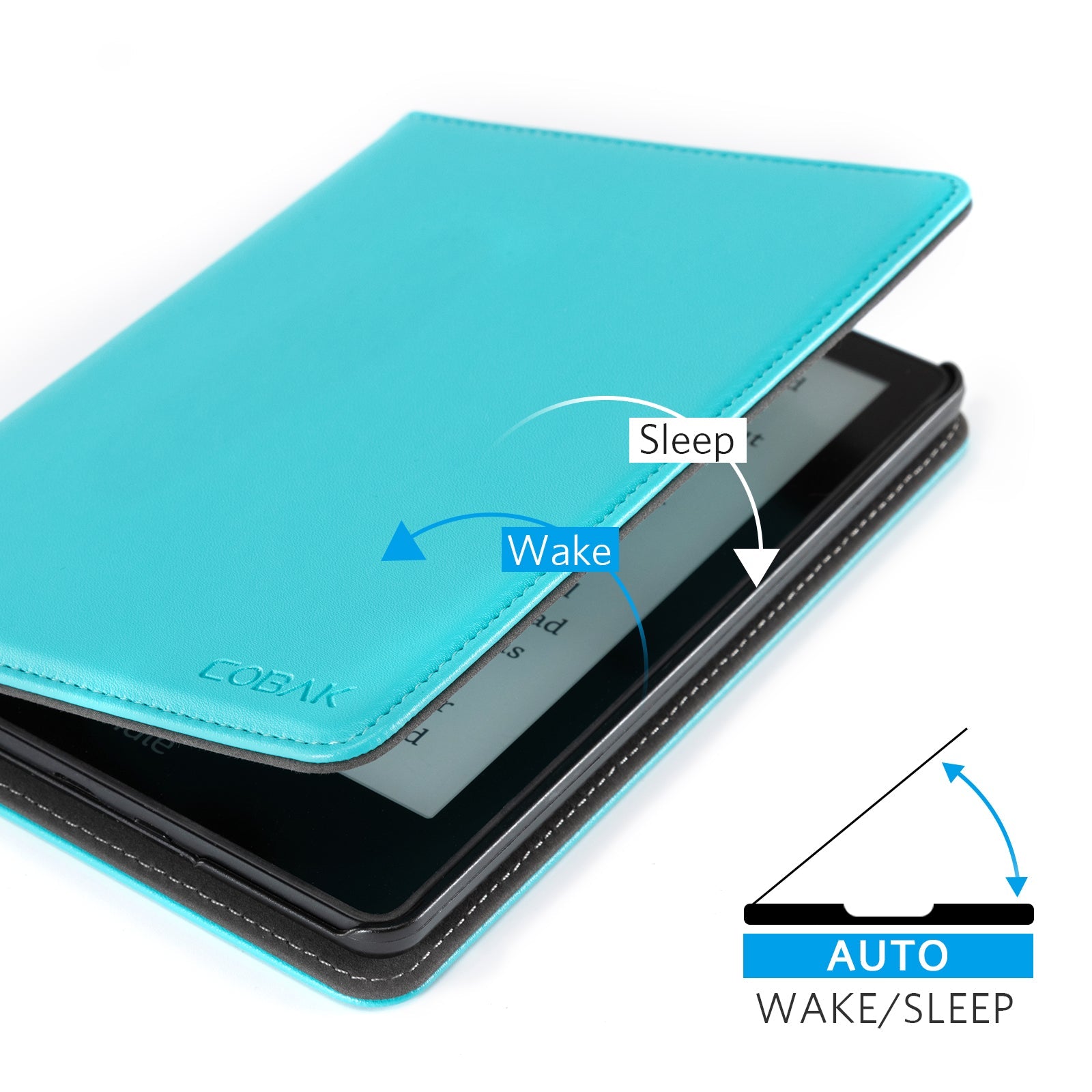 Kindle Paperwhite 12th Gen (2024 7 inch) stand Case#Color_Turquoise Blue