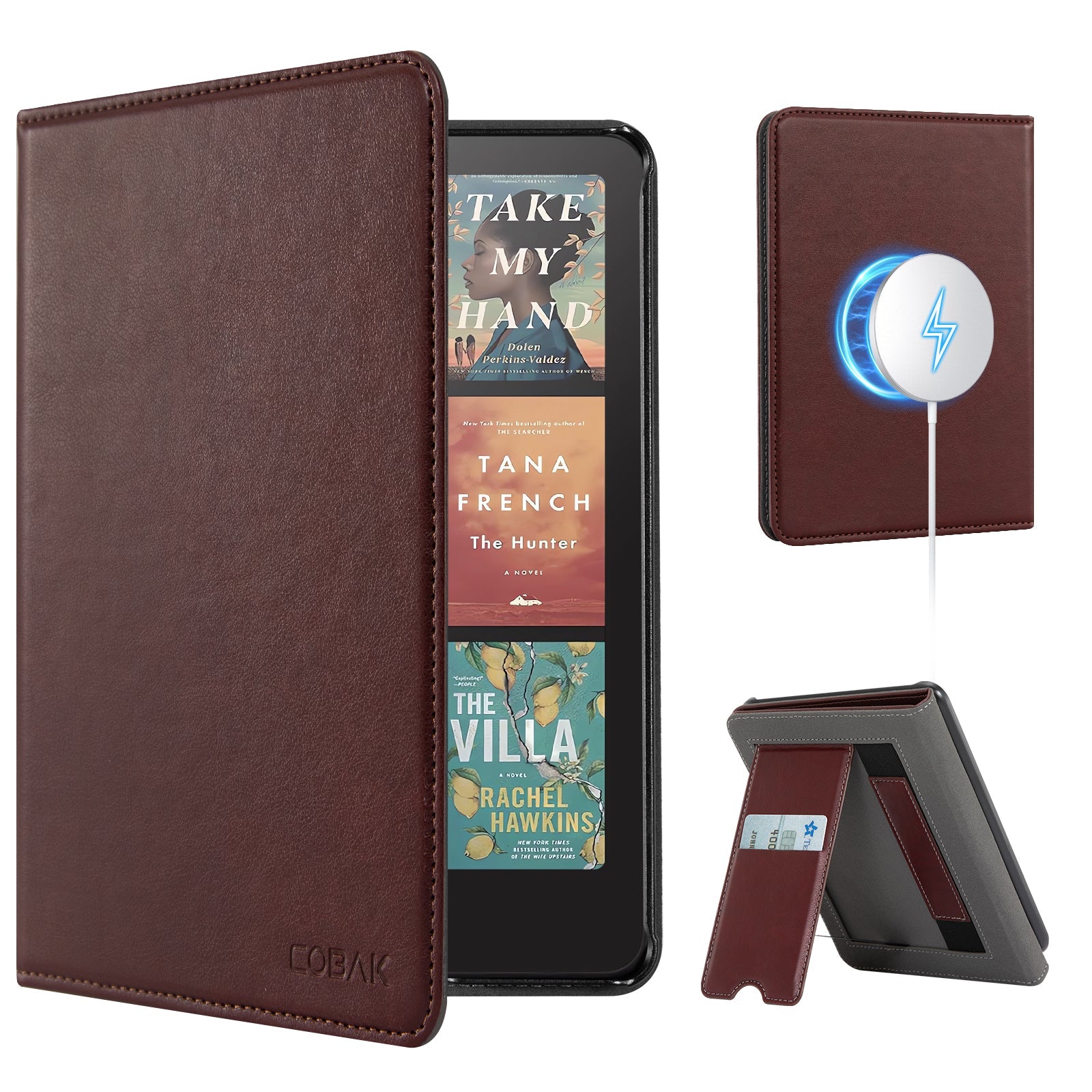 Kindle Paperwhite 12th Gen (2024 7 inch) stand Case#Color_Wine Red